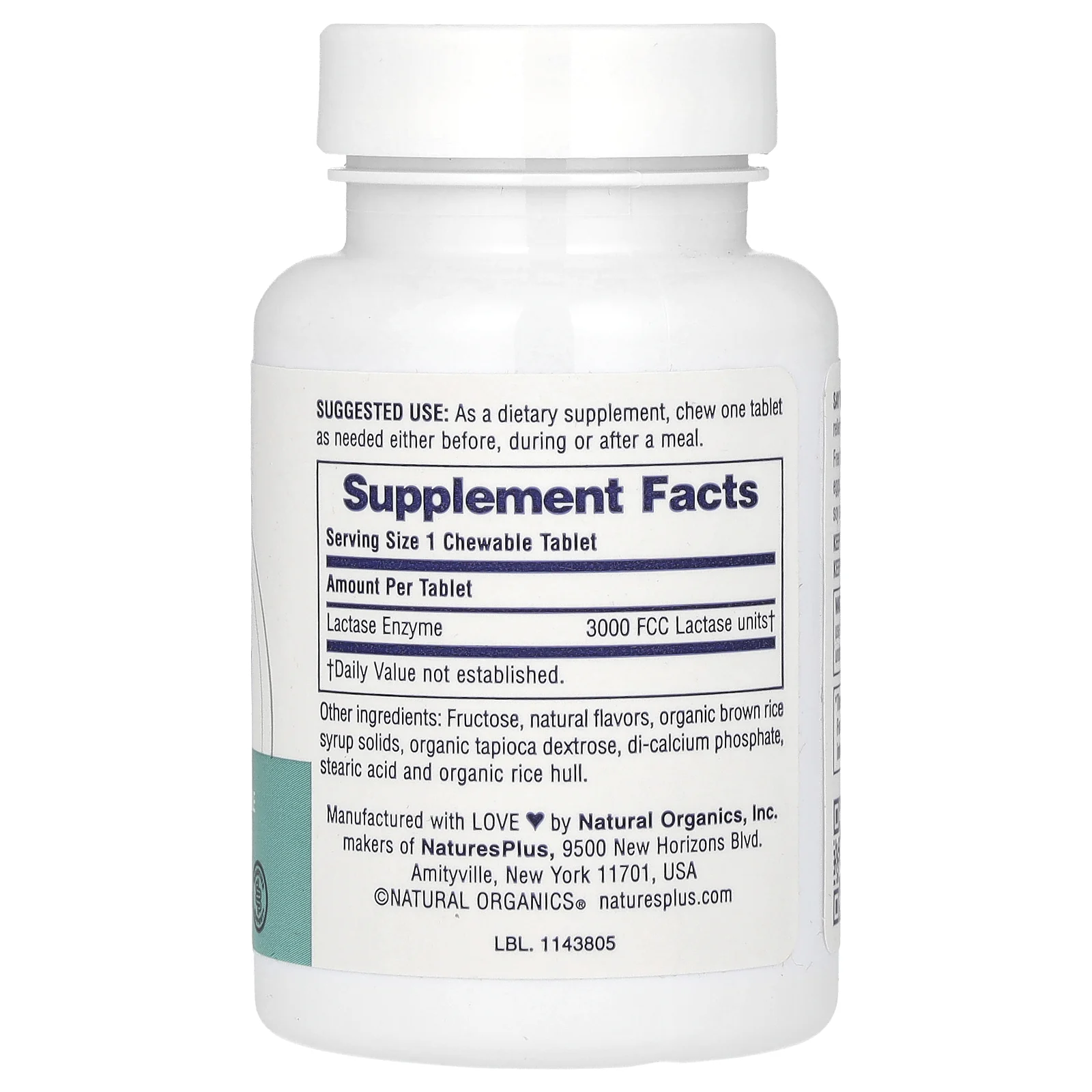 NaturesPlus, Say Yes to Dairy, добавка для переваривания молочных продуктов, 50 жевательных таблеток