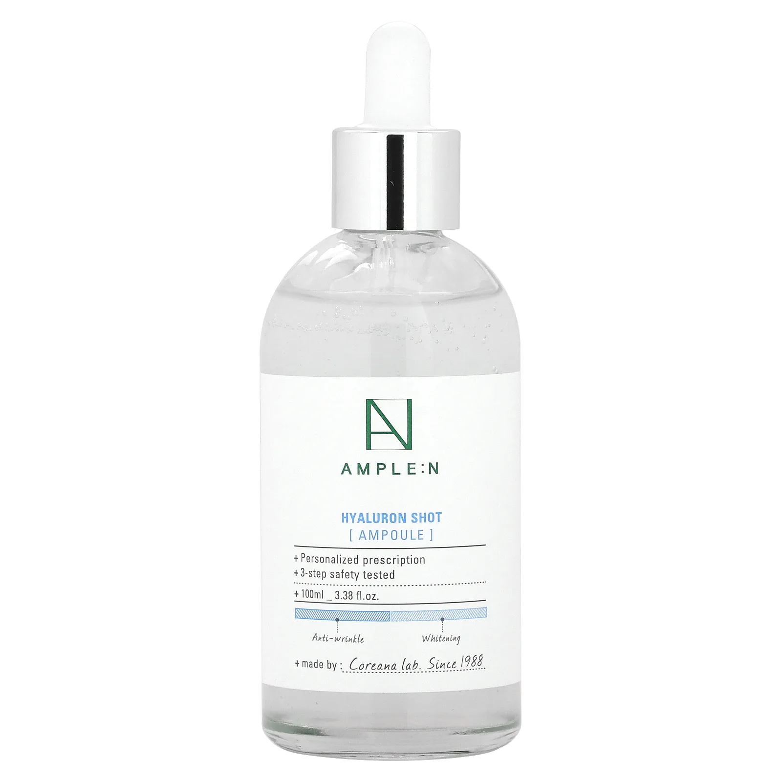 AMPLE:N, Hyaluron Shot, ампула, 100 мл (3,38 жидк. Унции)