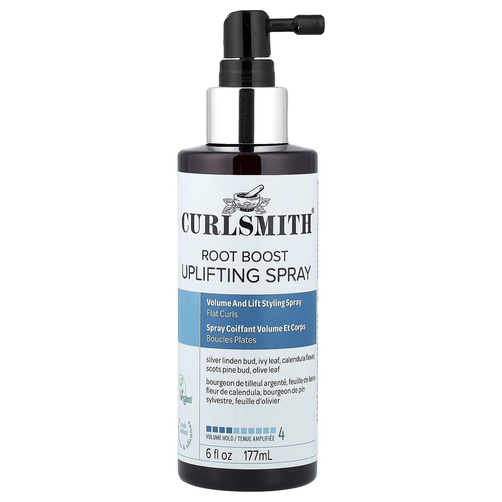 Curlsmith, Root Boost, спрей для поднятия настроения, и фиксация объема, для плоских локонов, 177 мл (6 жидк. унций)