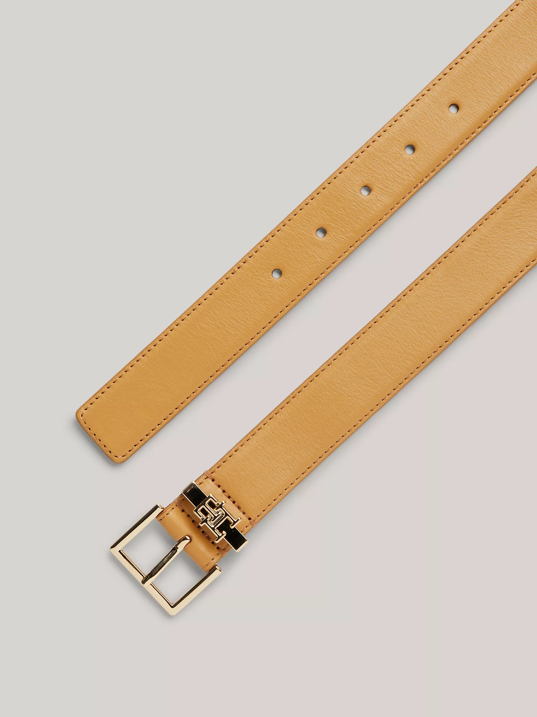 Женский ремень Tommy Hilfiger, Кожаный ремень с логотипом TH