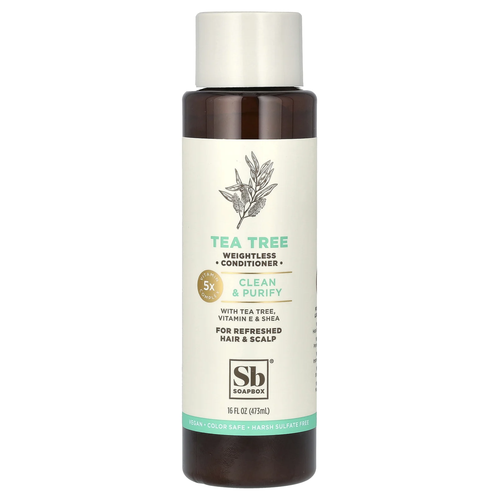 Soapbox, Кондиционер с чайным деревом, очищение и очищение, 473 мл (16 жидк. Унций)