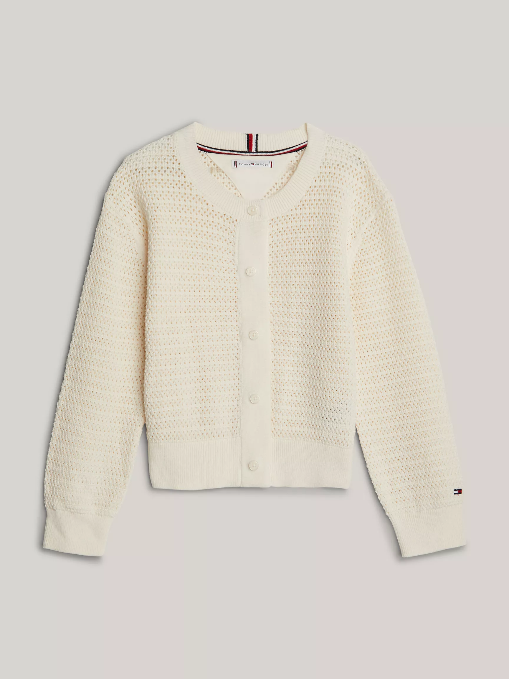 Свитер для девочки Tommy Hilfiger, Детский вязаный кардиган свободного кроя
