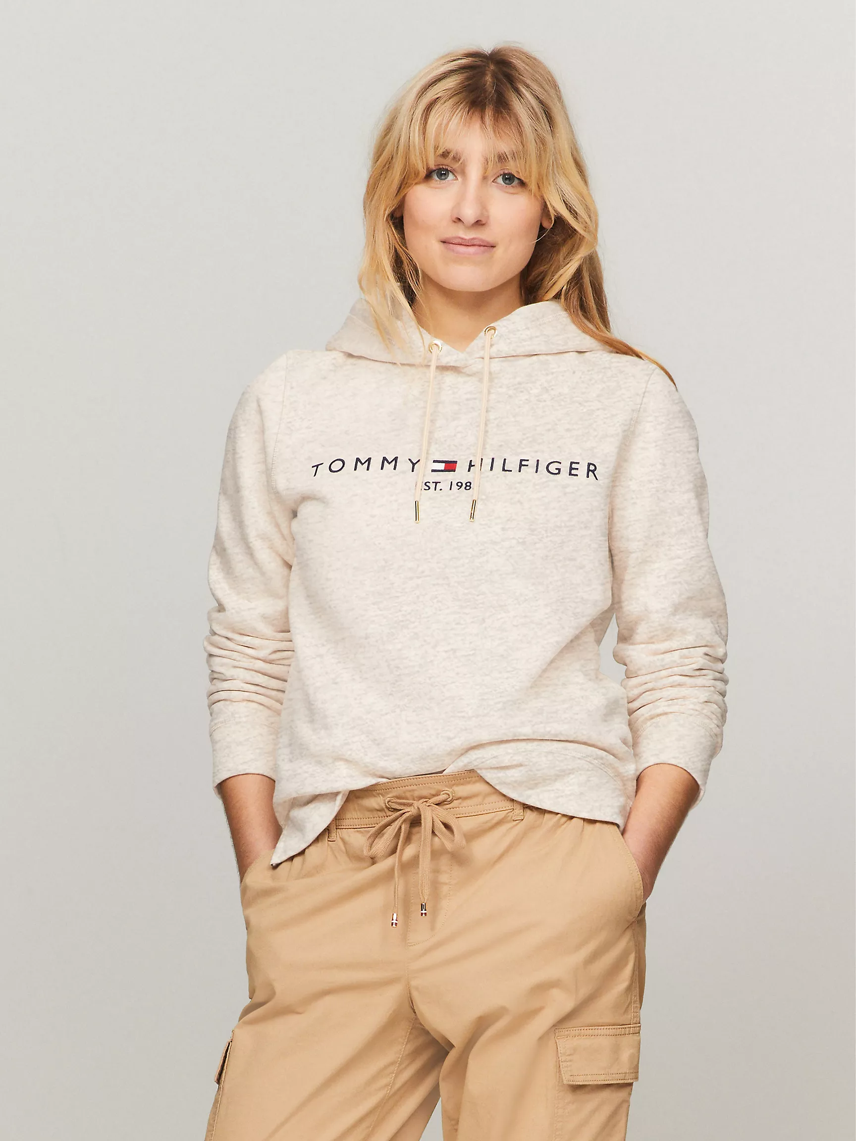 Женское худи Tommy Hilfiger, Худи с вышитым логотипом Tommy