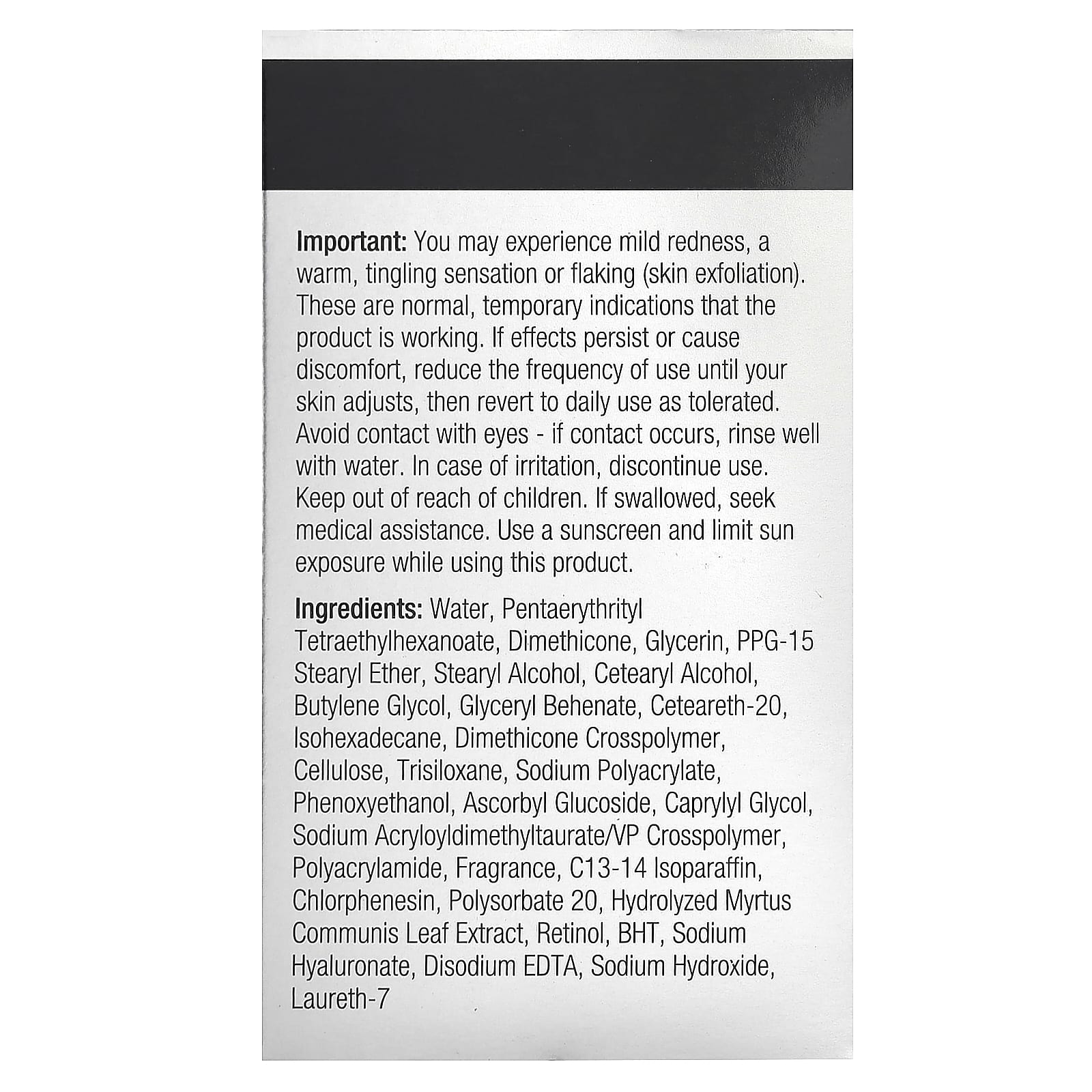 Neutrogena, Rapid Tone Repair, корректирующий крем с ретинолом и витамином C, 48 г (1,7 унции)