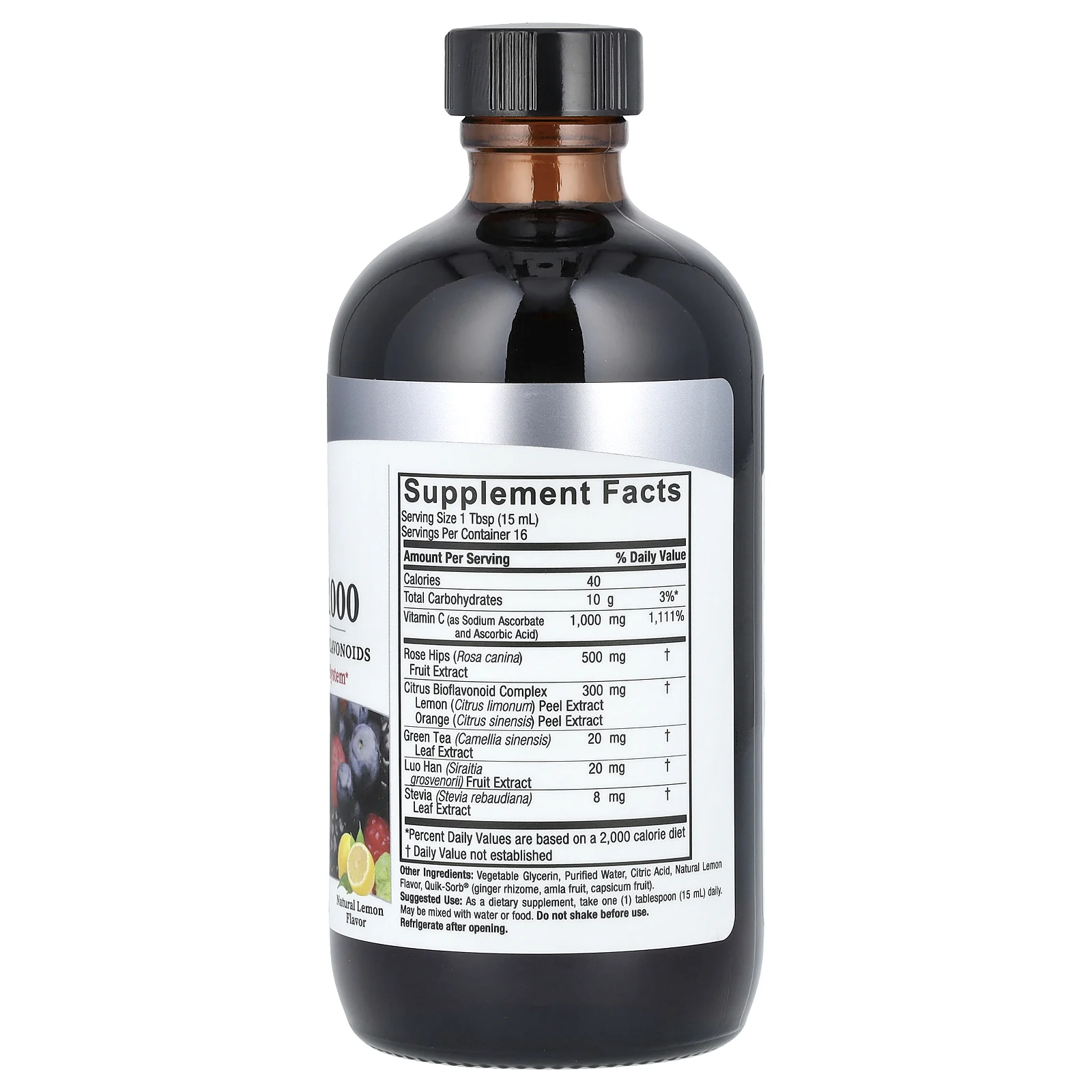 Nature's Answer, жидкий витамин C, натуральный вкус лимона, 240 мл (8 жидк. унций)