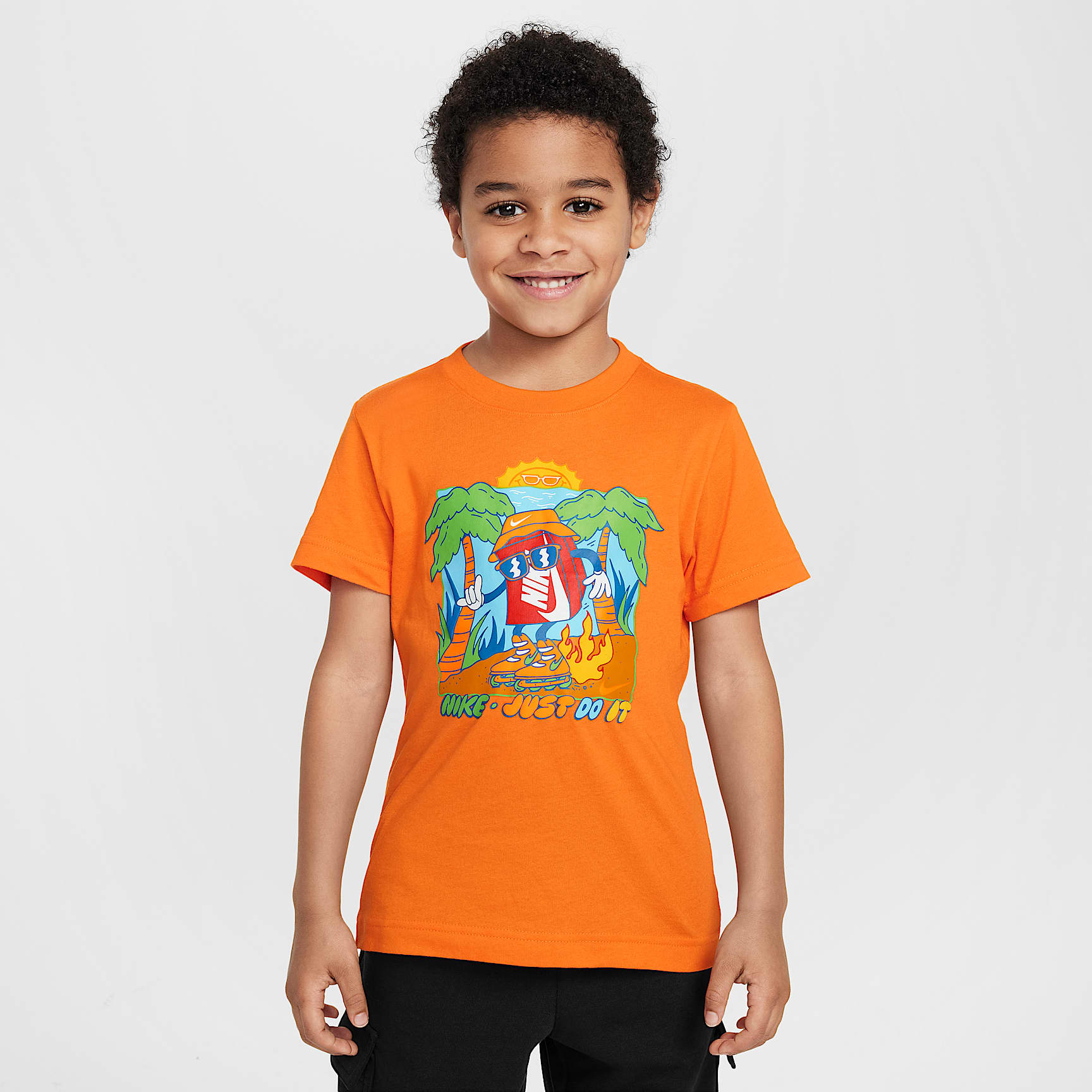 Nike Little Kids' Boxy Palm Tree T-Shirt