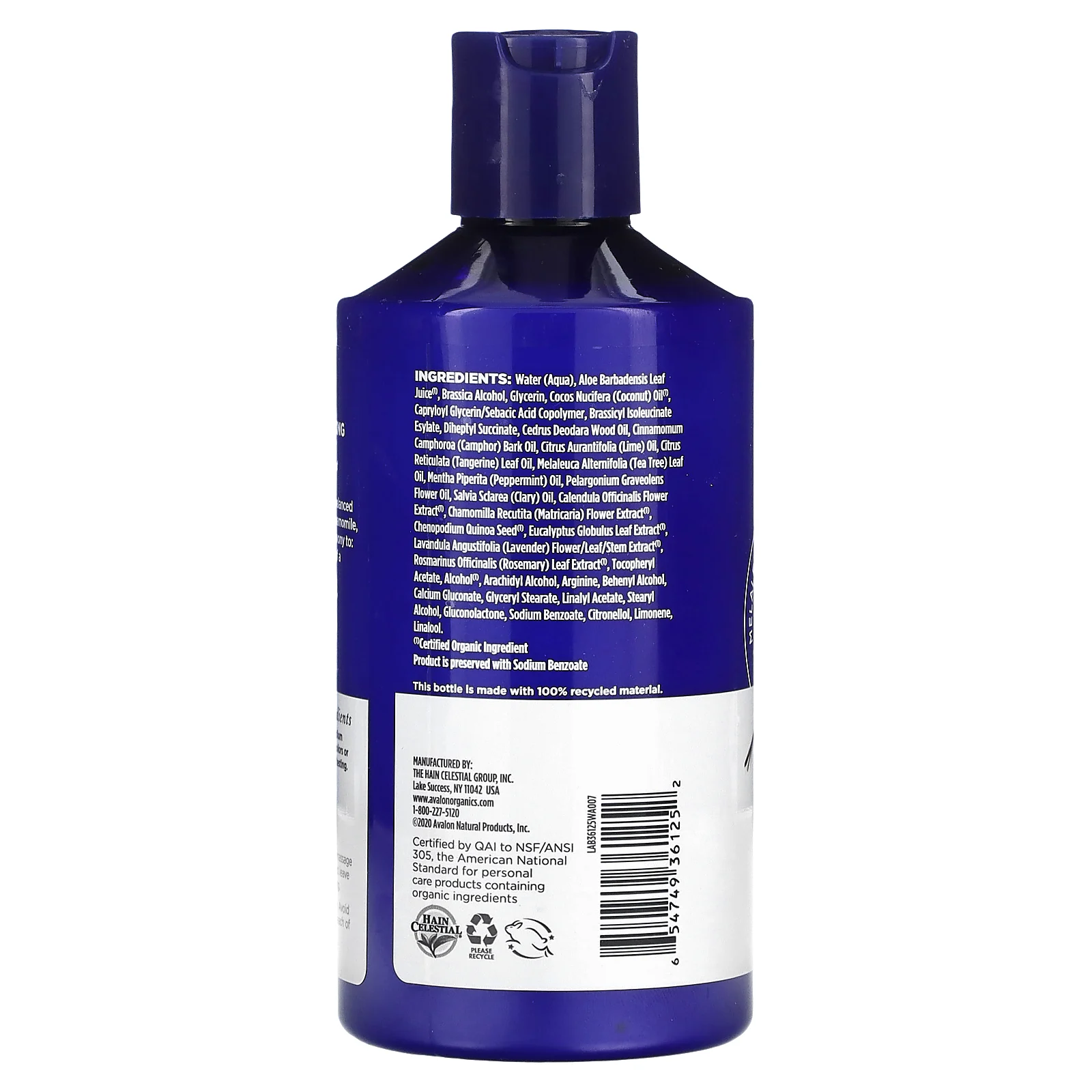 Avalon Organics, кондиционер для нормализации состояния кожи головы, чайное дерево и мята, 397 г (14 унций)