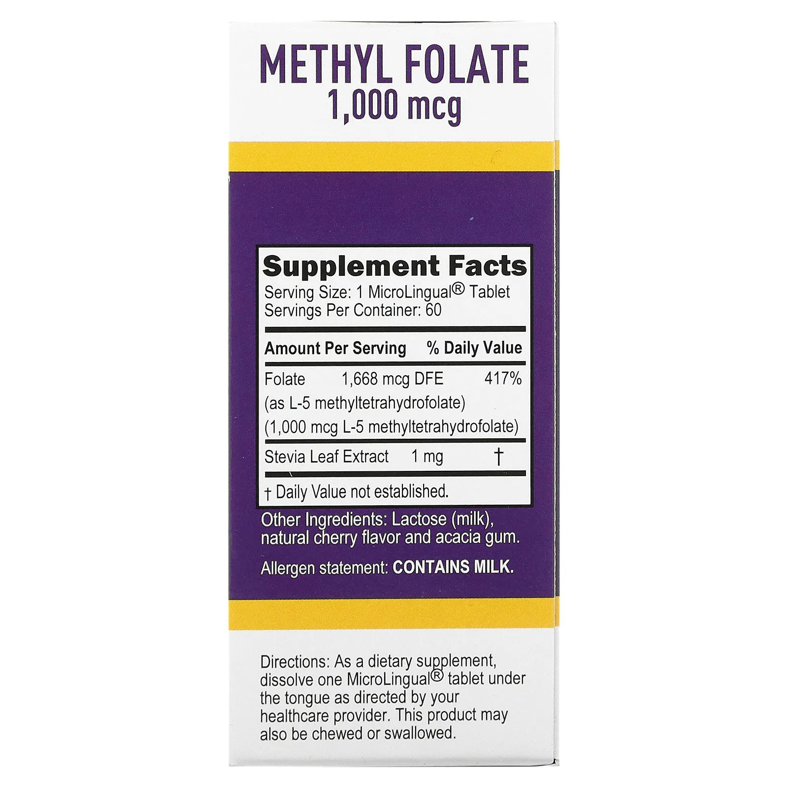 Superior Source, метилфолат, 1000 мкг, 60 таблеток