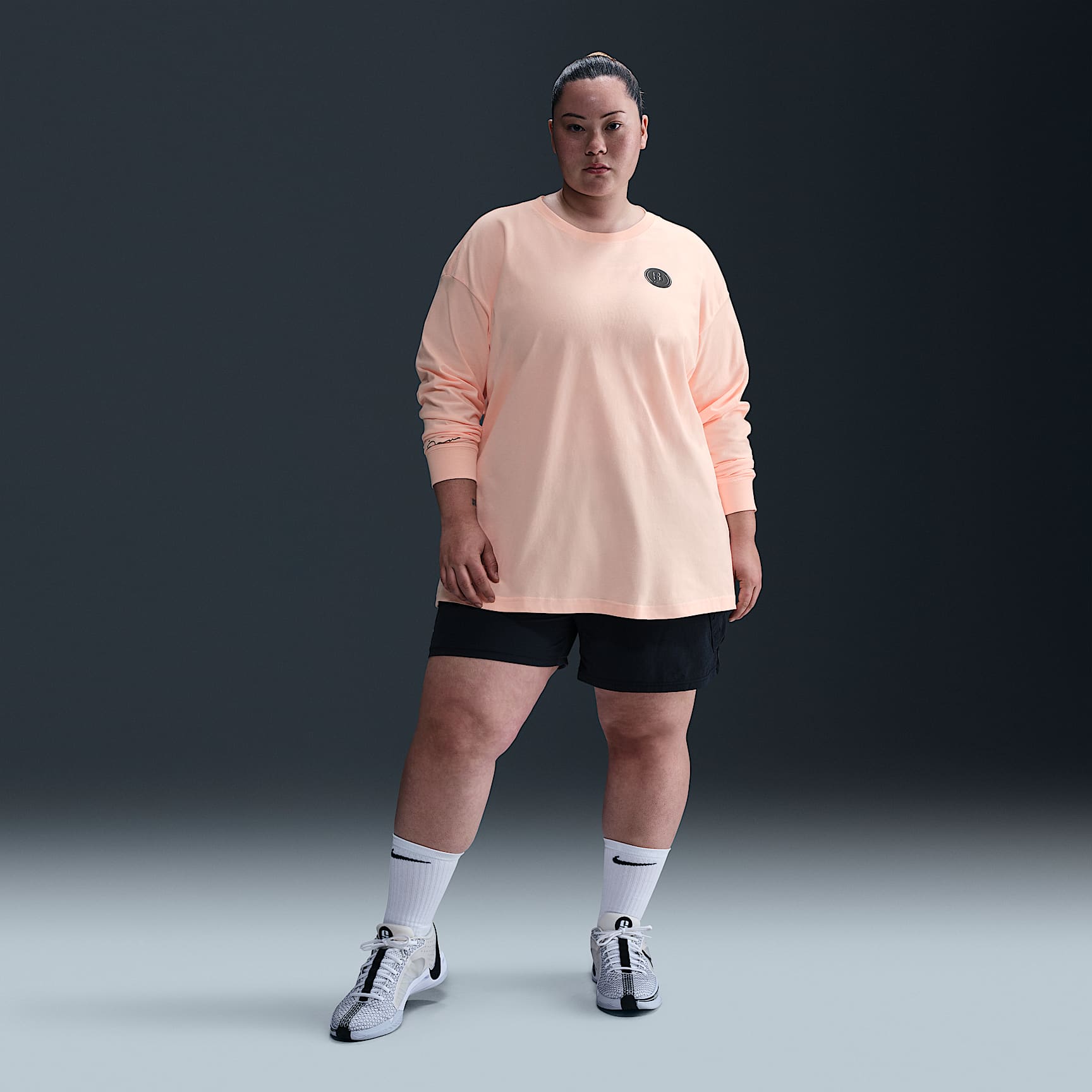 Sabrina Women's Long-Sleeve Basketball T-Shirt (Plus Size)