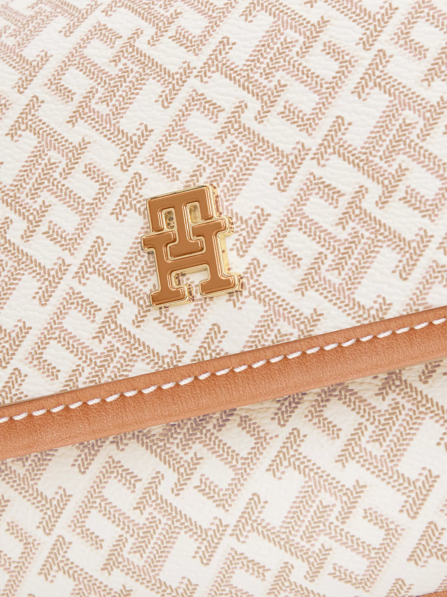 Женская сумка Tommy Hilfiger, Сумка через плечо с клапаном и монограммным узором