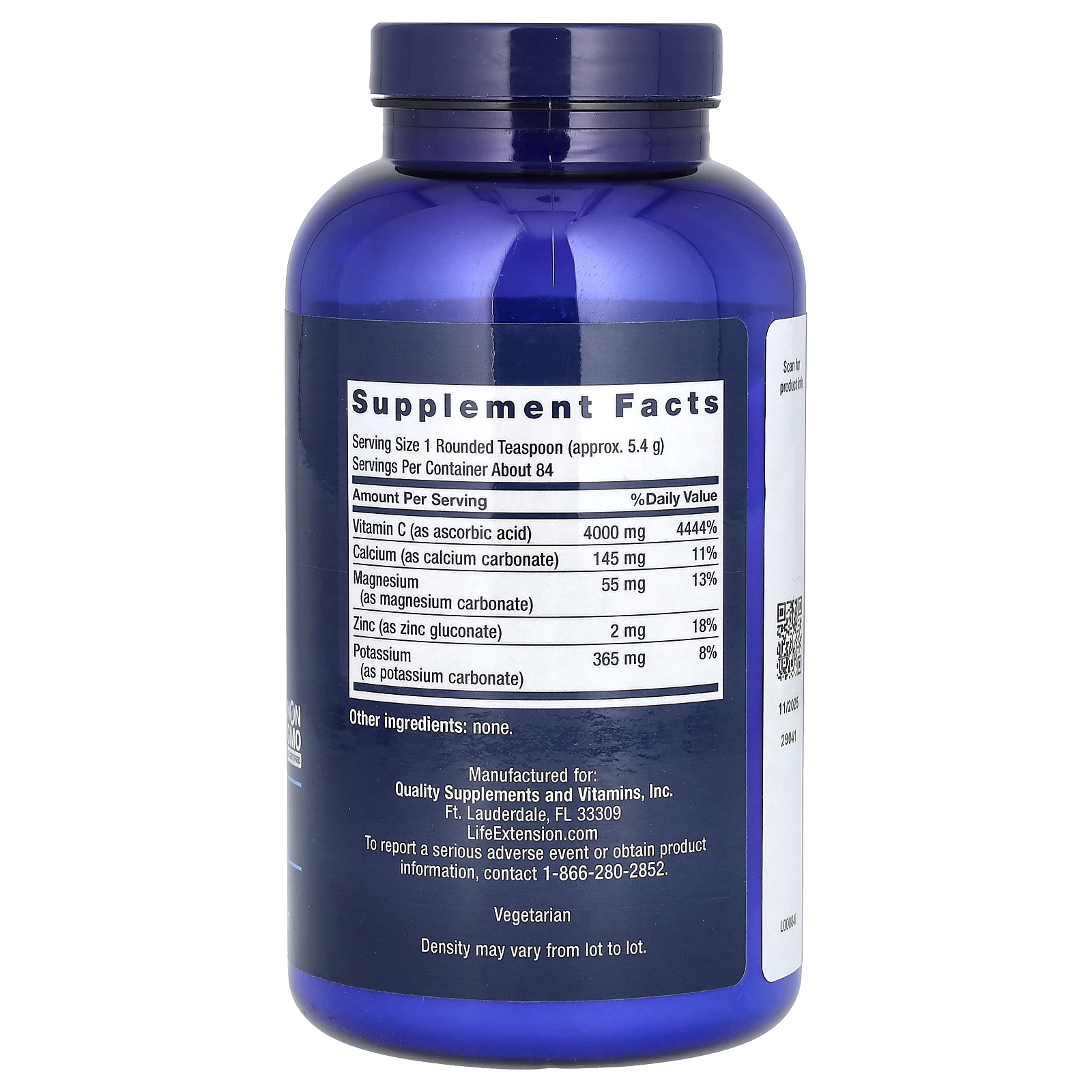 Life Extension, буферизованный порошок витамина C, 454 г (1 фунт)