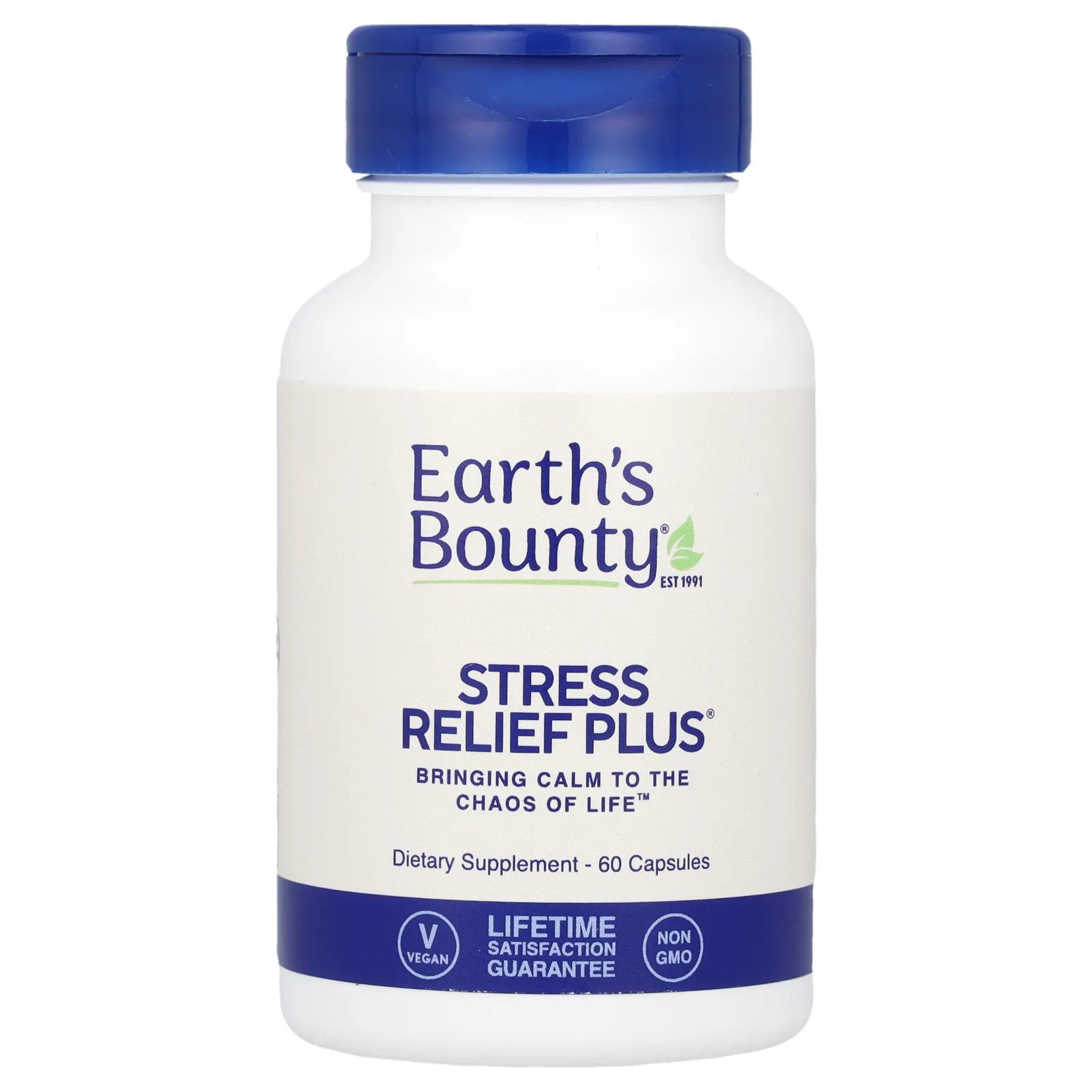 Earth's Bounty, Stress Relief Plus с Sensoril, 60 вегетарианских капсул