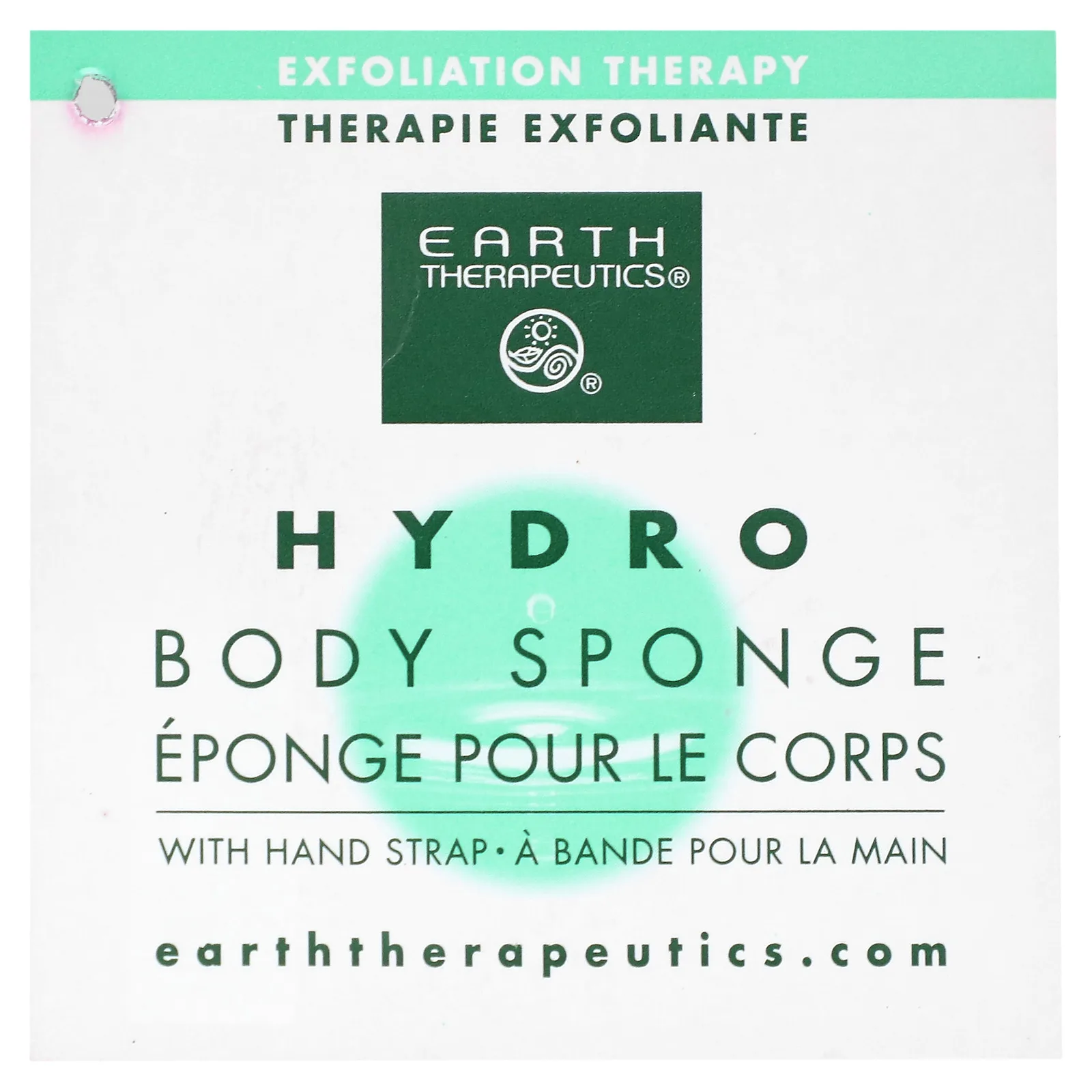 Earth Therapeutics, Hydro Body Sponge, ярко-розовый, 1 спонж