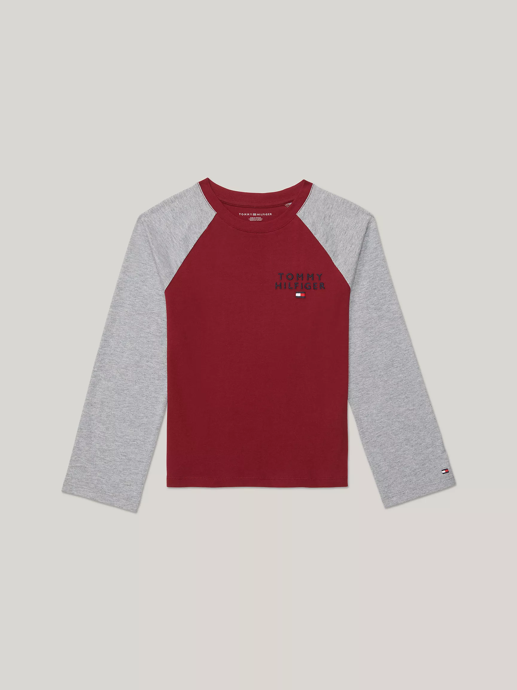 Футболка Tommy Hilfiger для мальчиков, Детская футболка с регланом в стиле colorblock