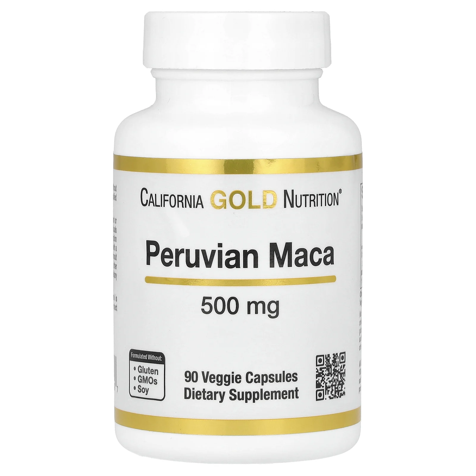 California Gold Nutrition, перуанская мака, 500 мг, 90 вегетарианских капсул