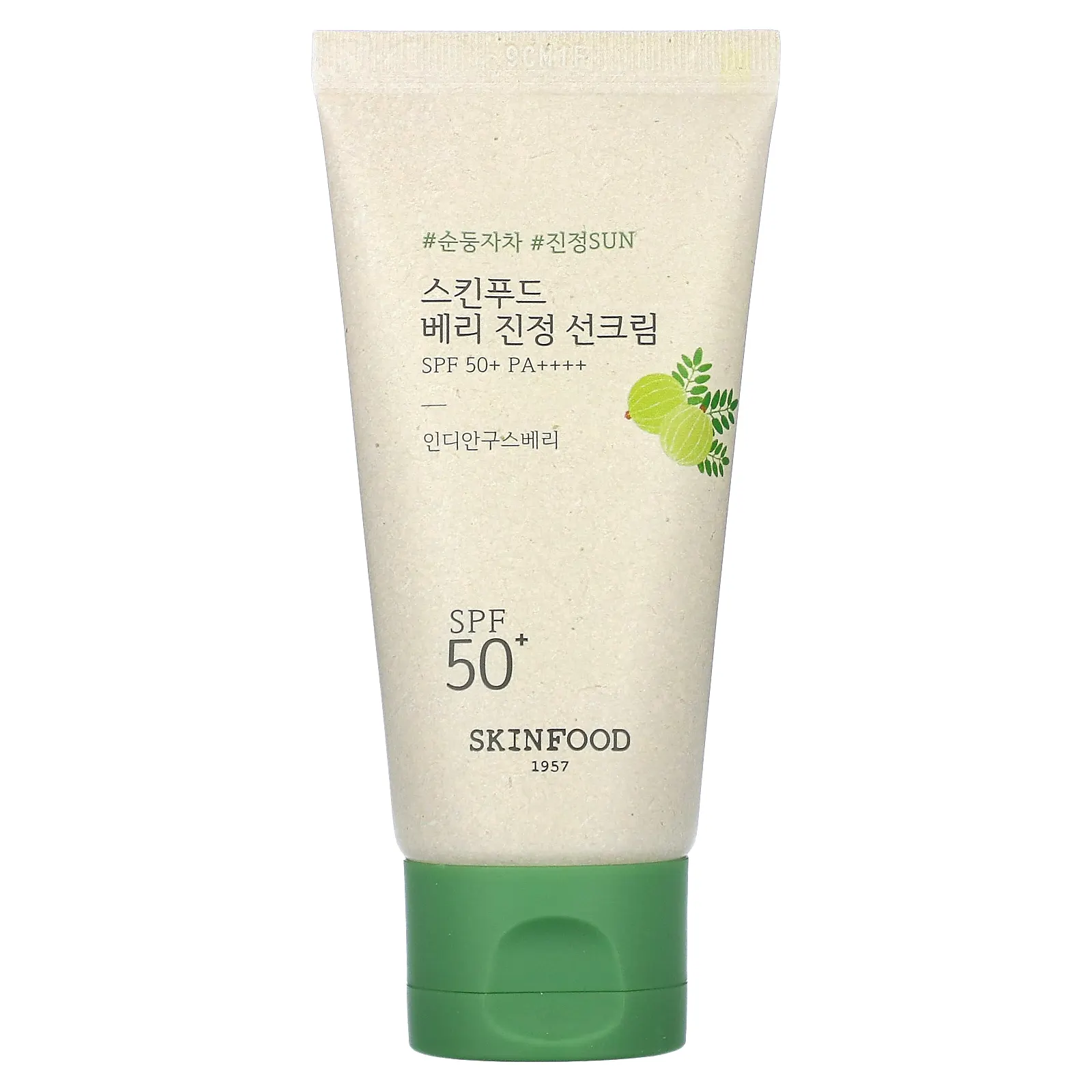 SKINFOOD, Успокаивающий солнцезащитный крем с ягодами, SPF50 + PA ++++, 50 мл (1,69 жидк. Унции)