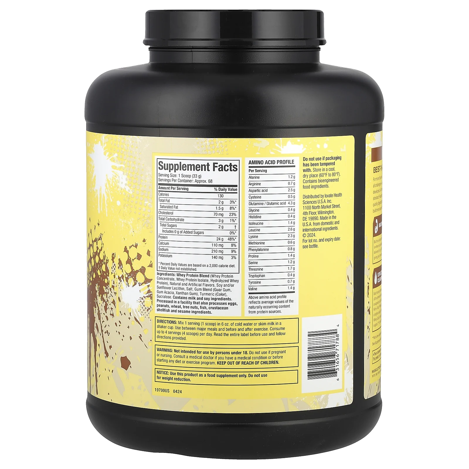 MuscleTech, Nitro Tech® Whey Gold, банановый крем, 2,27 кг (5 фунтов)