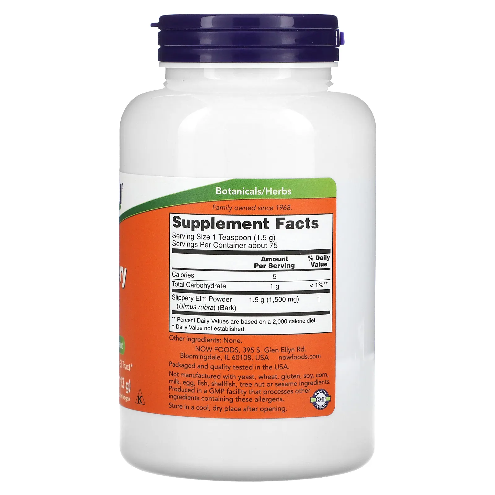 NOW Foods, красный вяз, порошок, 113 г (4 унции)