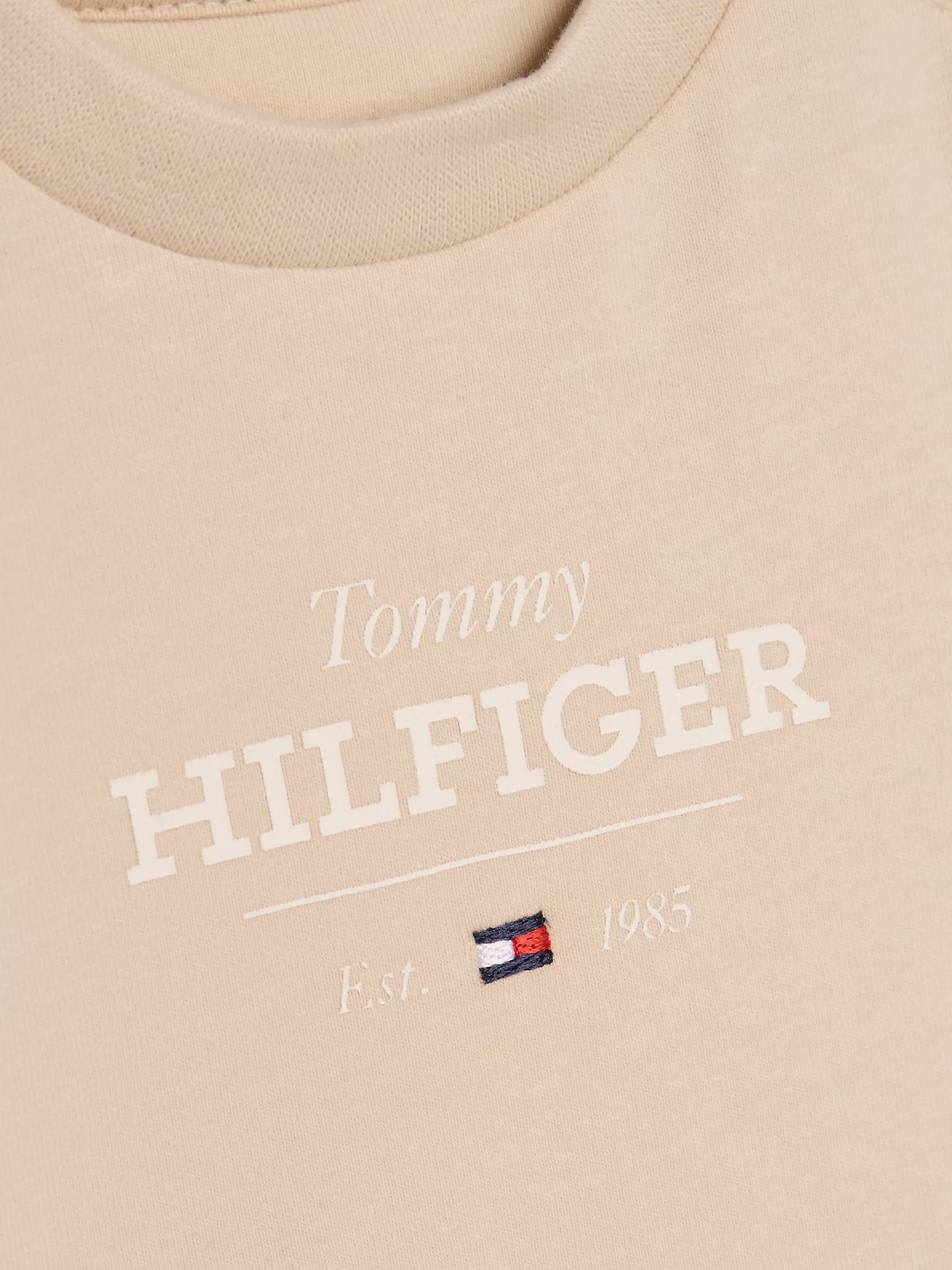 Детская футболка Tommy Hilfiger, Детская эластичная футболка с логотипом Monotype 1985