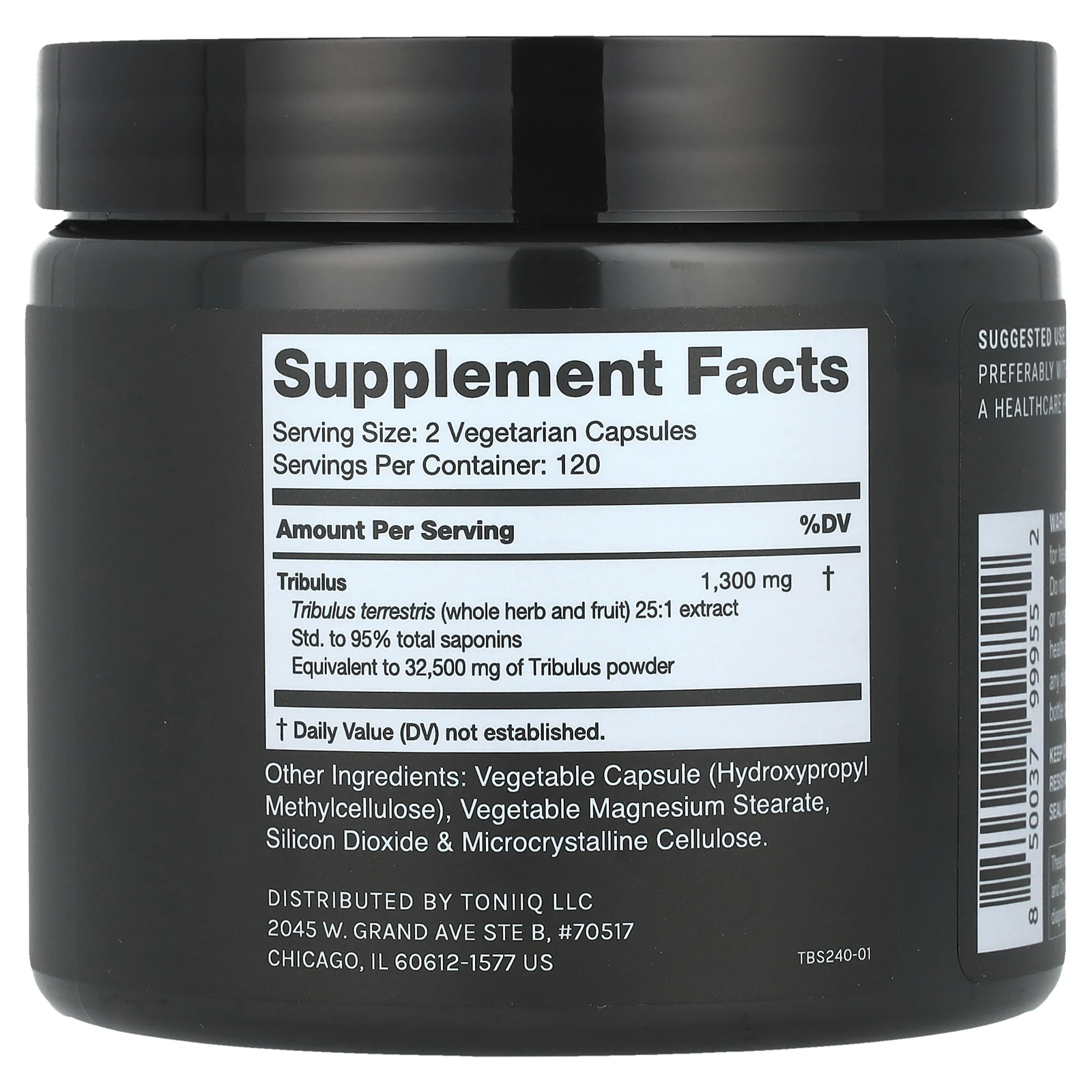 Toniiq, Якорцы, 1300 мг, 240 капсул (650 мг в 1 капсуле)