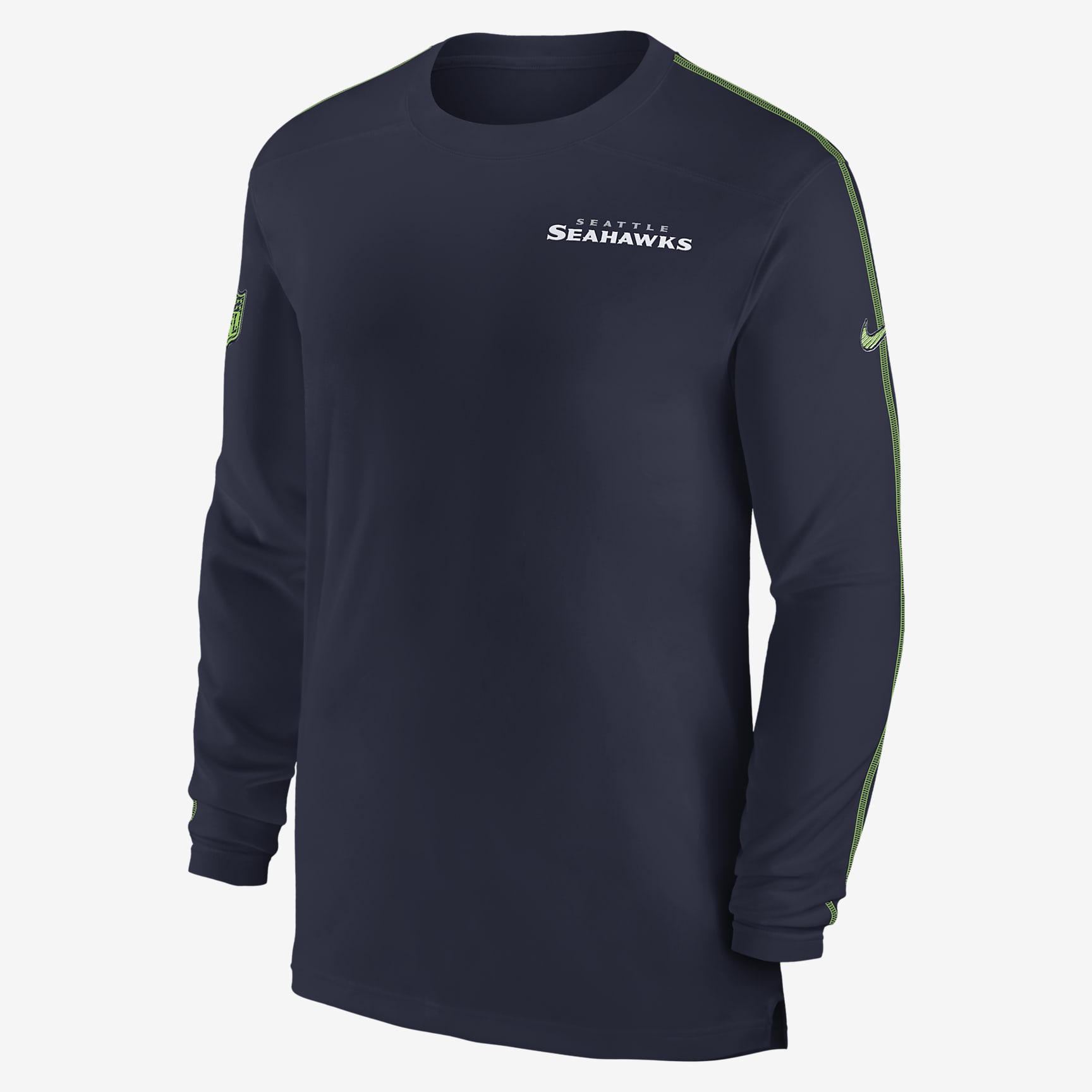 Seattle Seahawks Sideline Coach Men's Nike Dri-FIT NFL Long-Sleeve Top