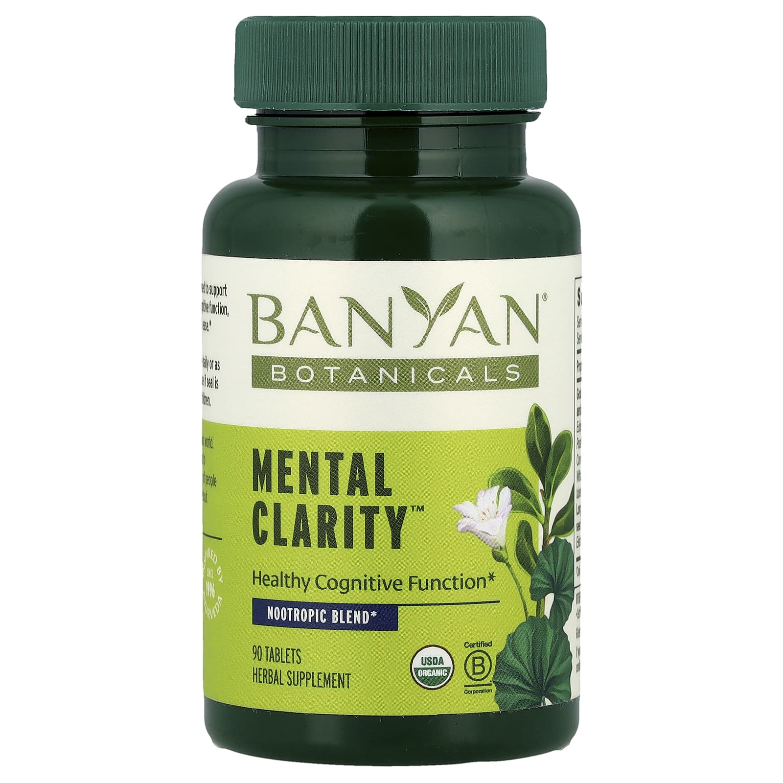 Banyan Botanicals, Mental Clarity ™, 90 таблеток