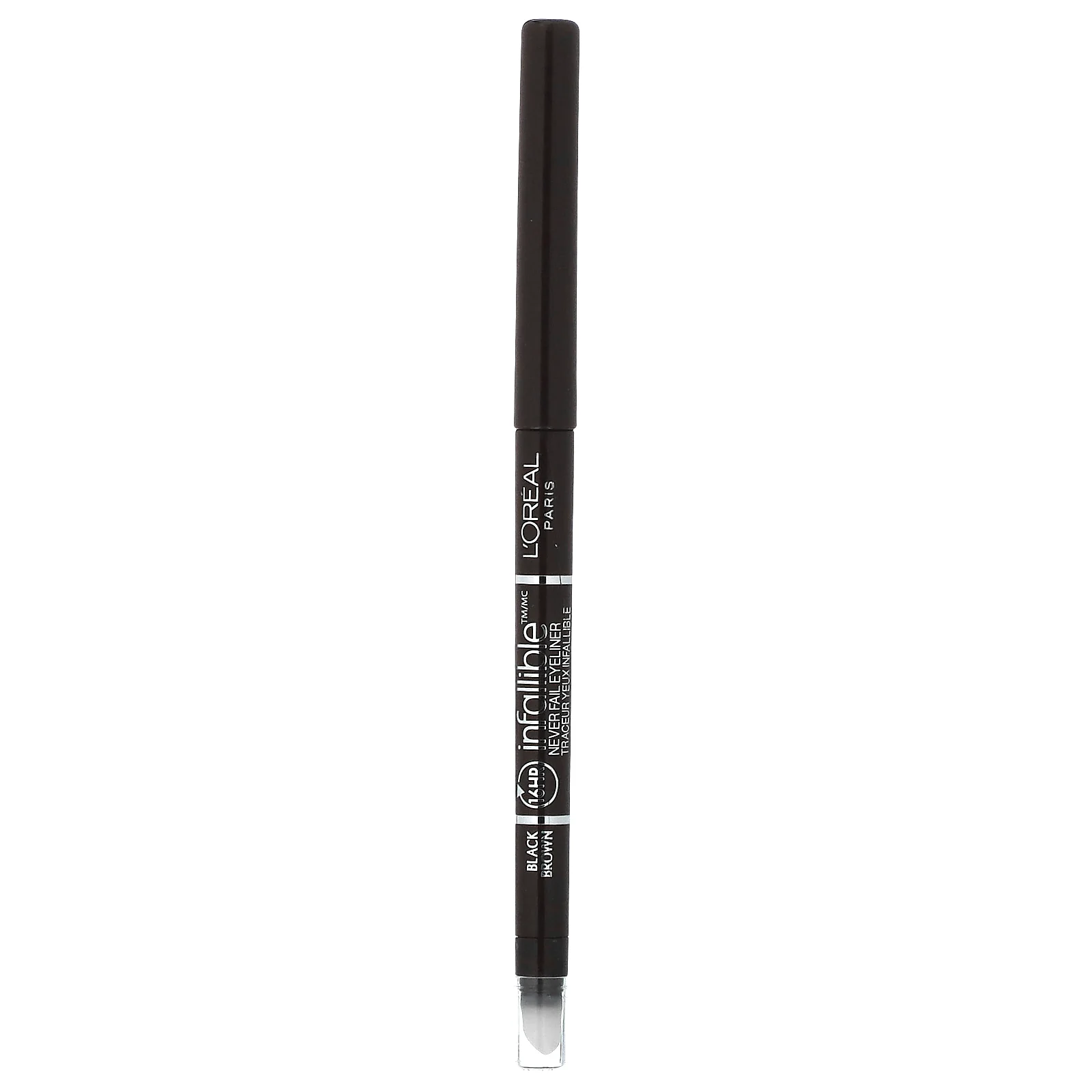 L'Oréal, Infallible, Never Fail ™, механическая подводка для глаз, оригинальный, черно-коричневый 581, 240 мг (0,008 унции)
