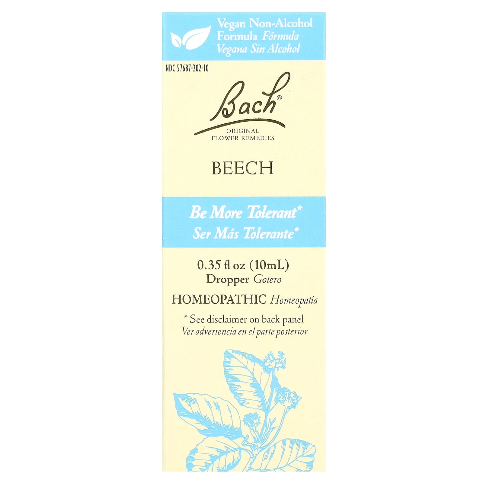 Bach, Original Flower Remedies, бук, 10 мл (0,35 жидк. унции)