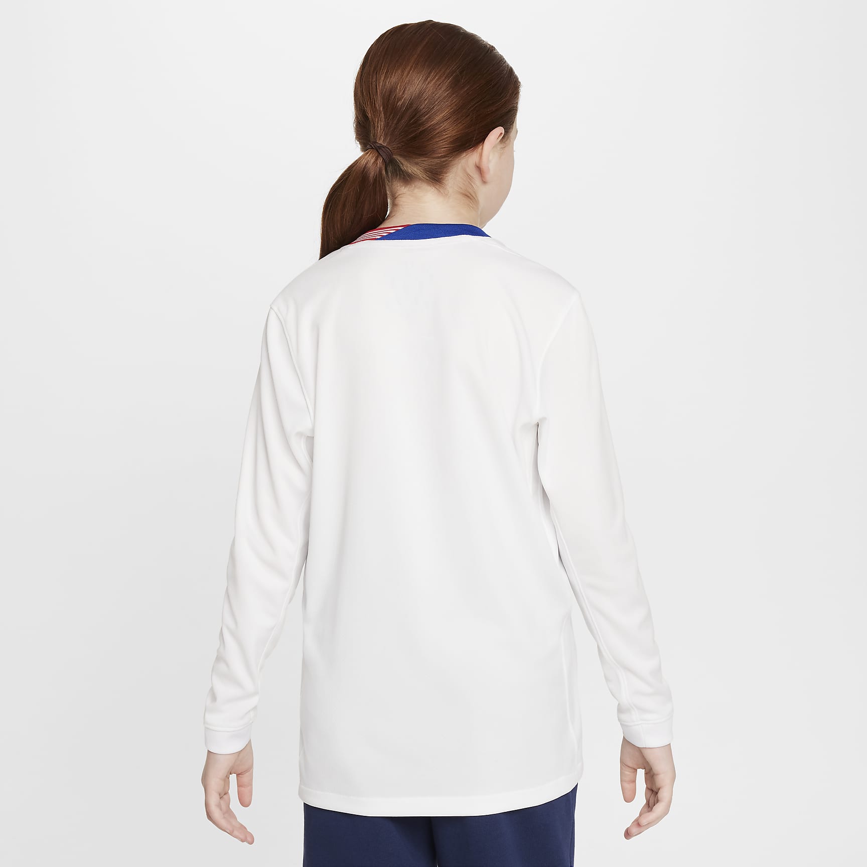 USWNT 2024 Stadium Home Big Kids' Nike Dri-FIT Soccer Long-Sleeve Replica Jersey