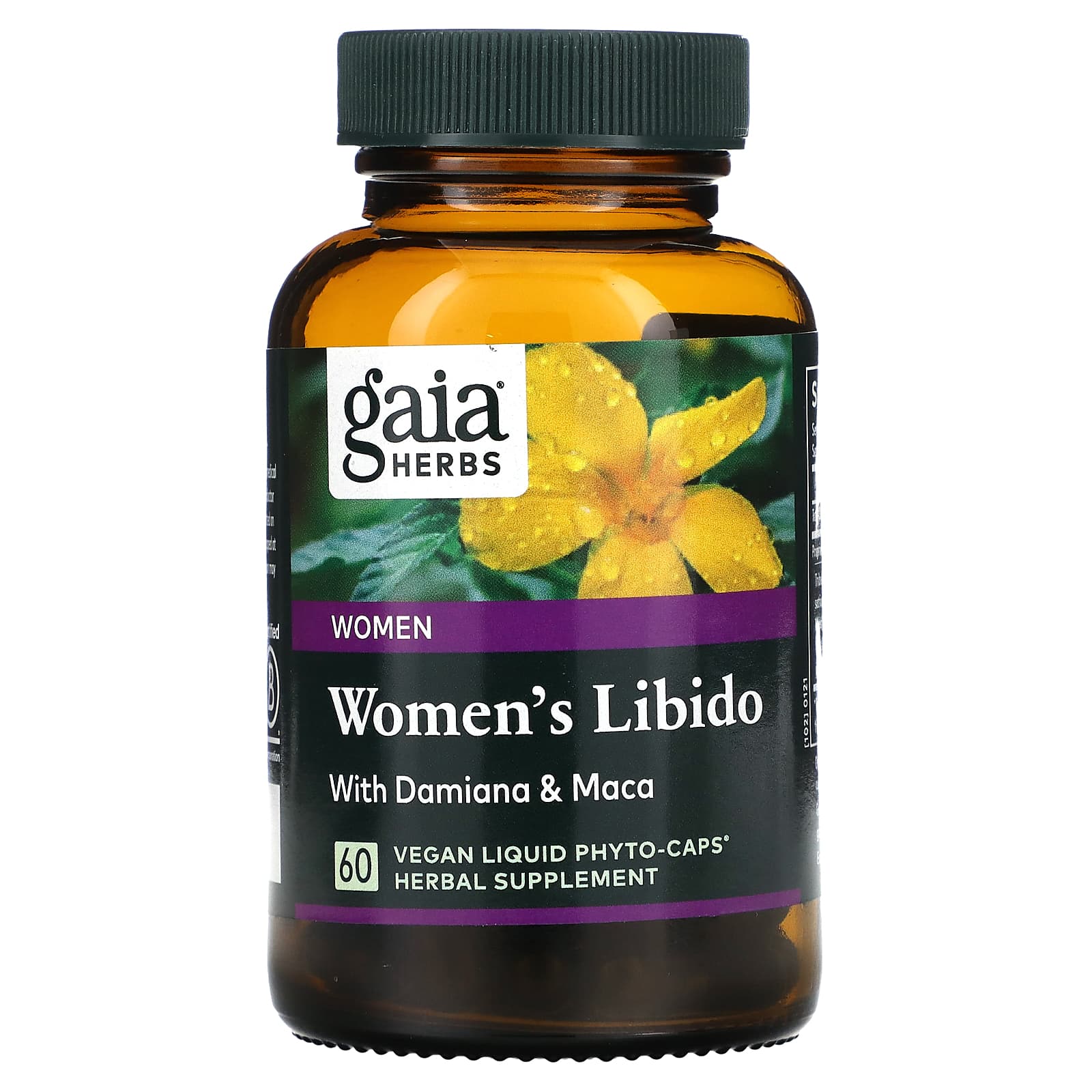 Gaia Herbs, Women's Libido, 60 веганских фито-капсул с жидкостью