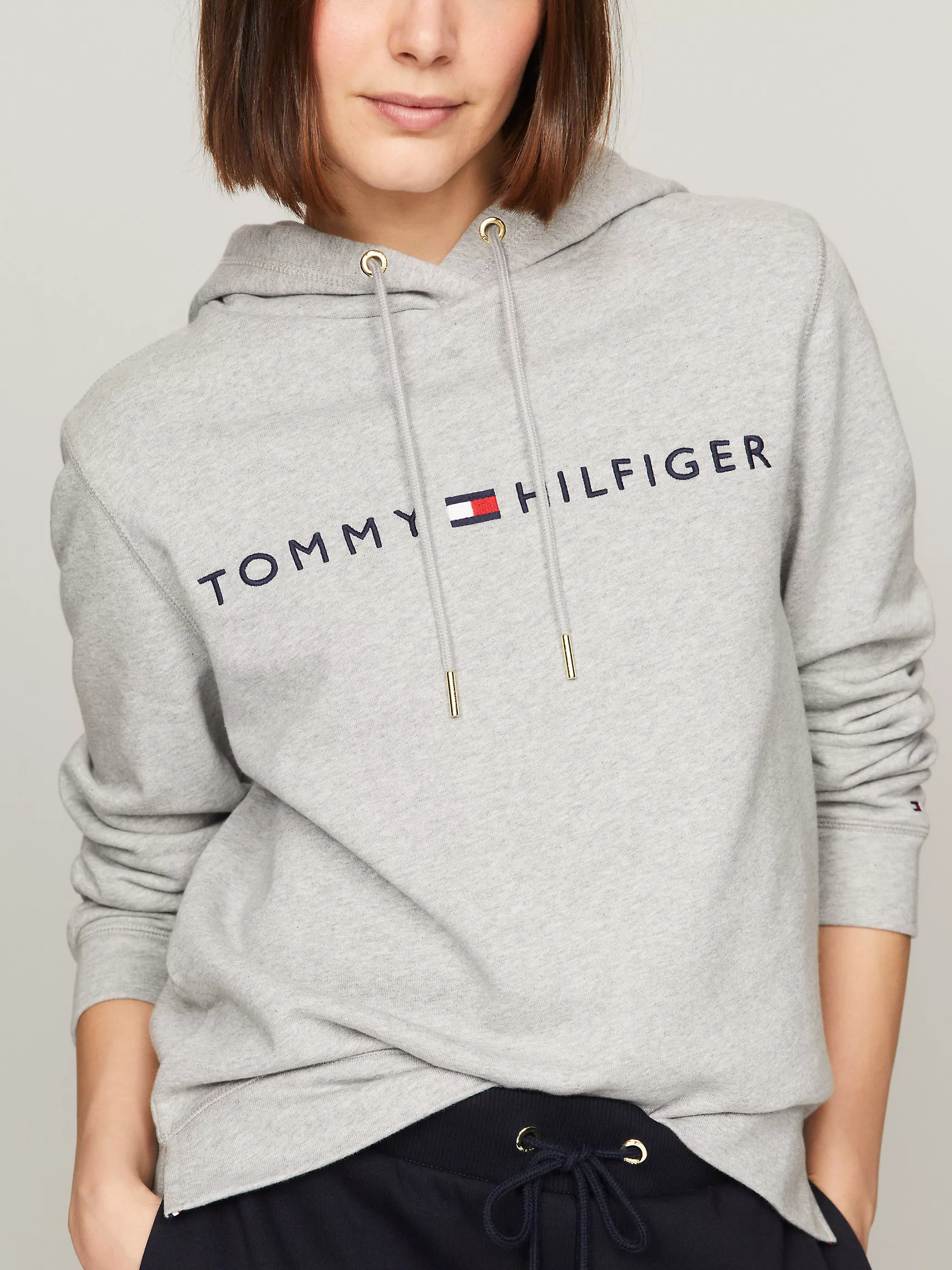 Женское худи Tommy Hilfiger, Худи с вышитым логотипом Tommy