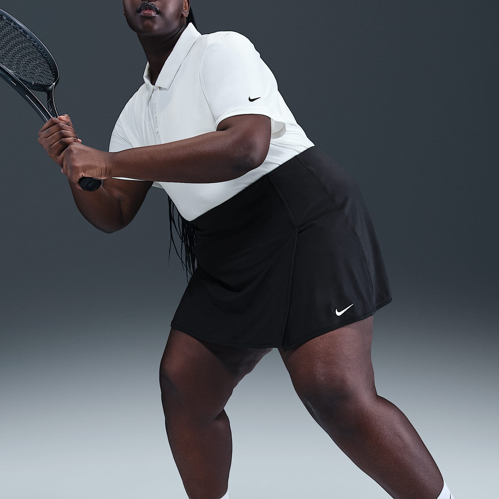 Nike Victory Women's Dri-FIT Straight Tennis Skirt (Plus Size)