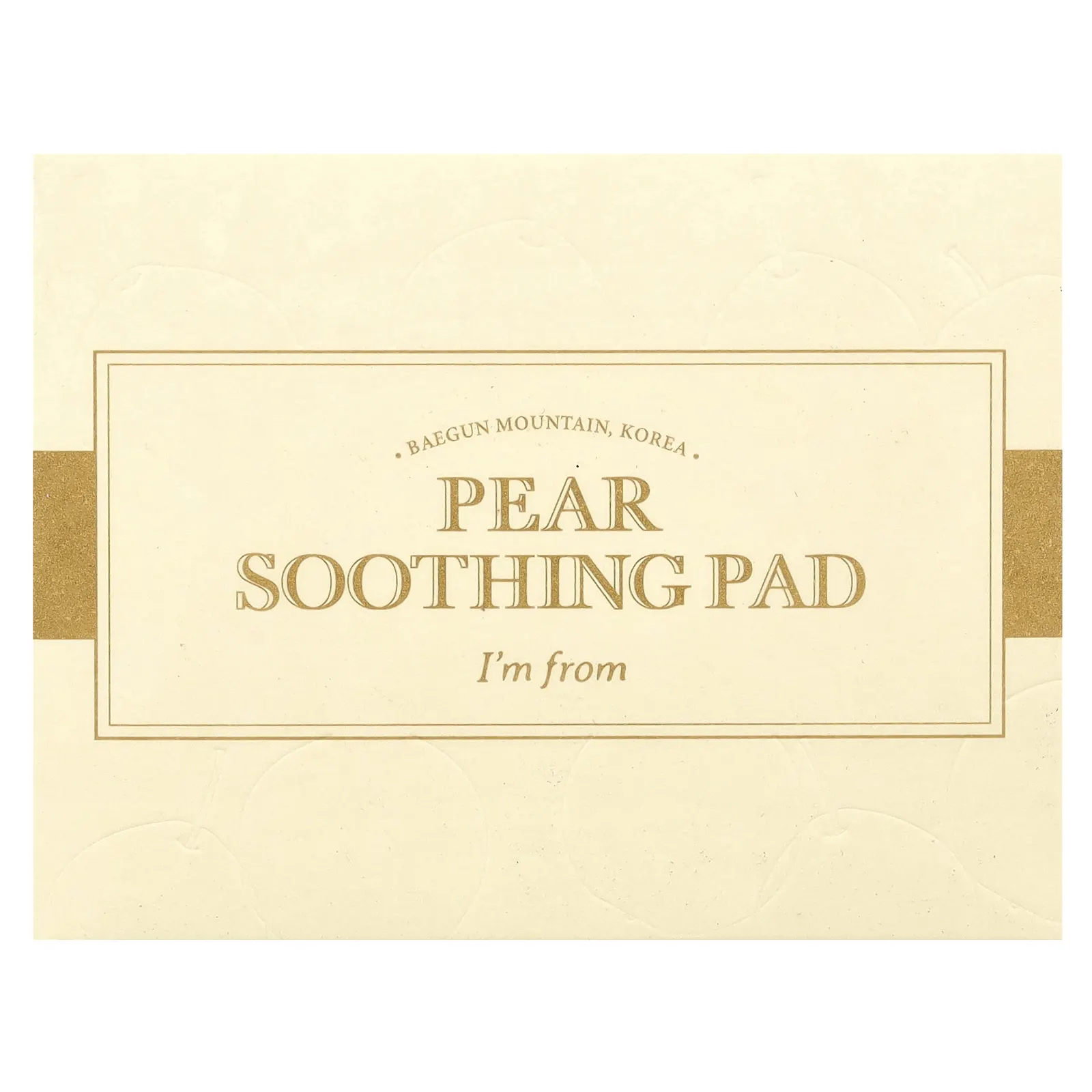 I'm From, Pear Soothing Pad, 60 подушечек, 125 мл (4,22 жидк. Унции)