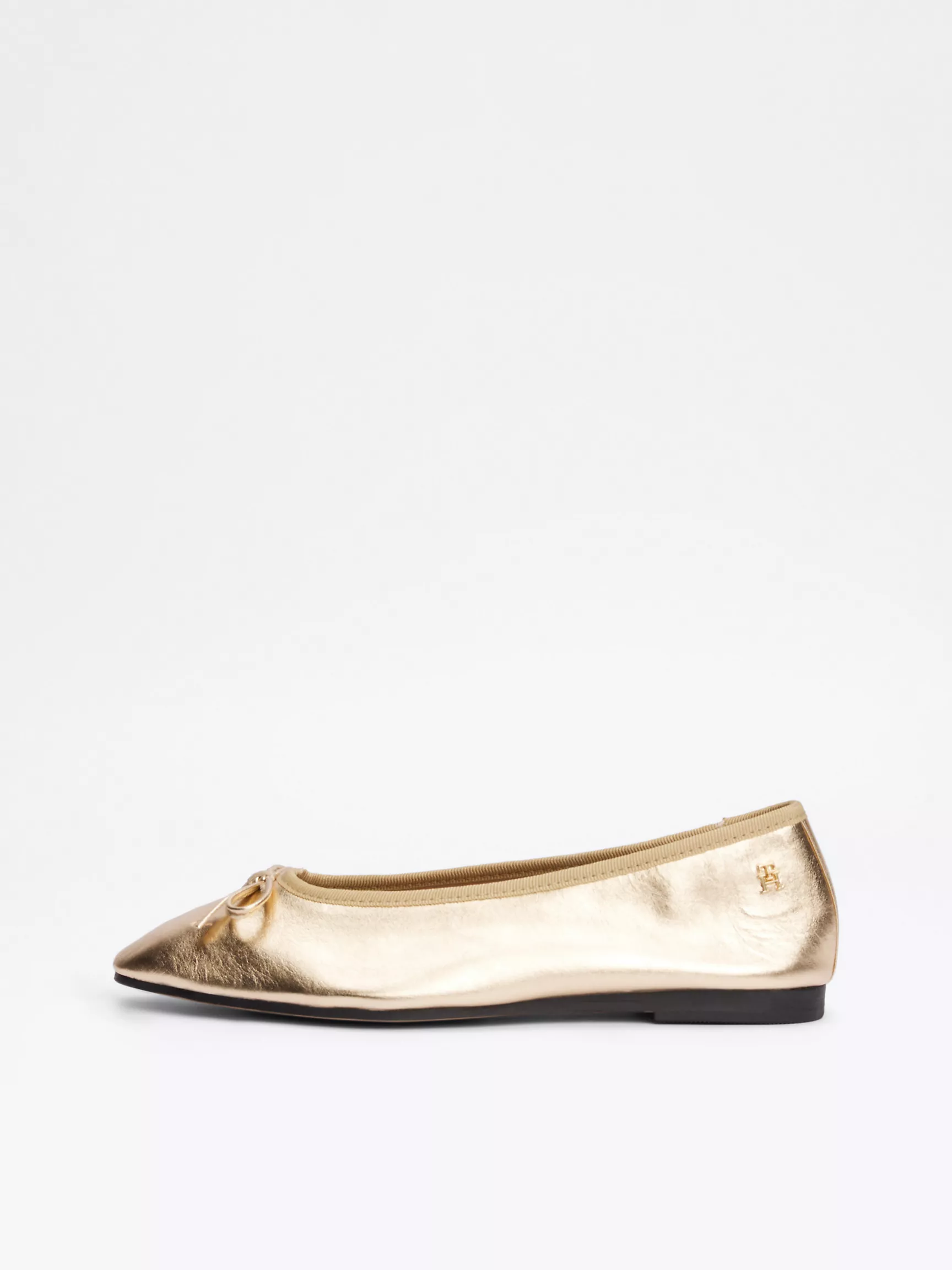 Женская обувь Tommy Hilfiger, Металлизированные кожаные балетки
