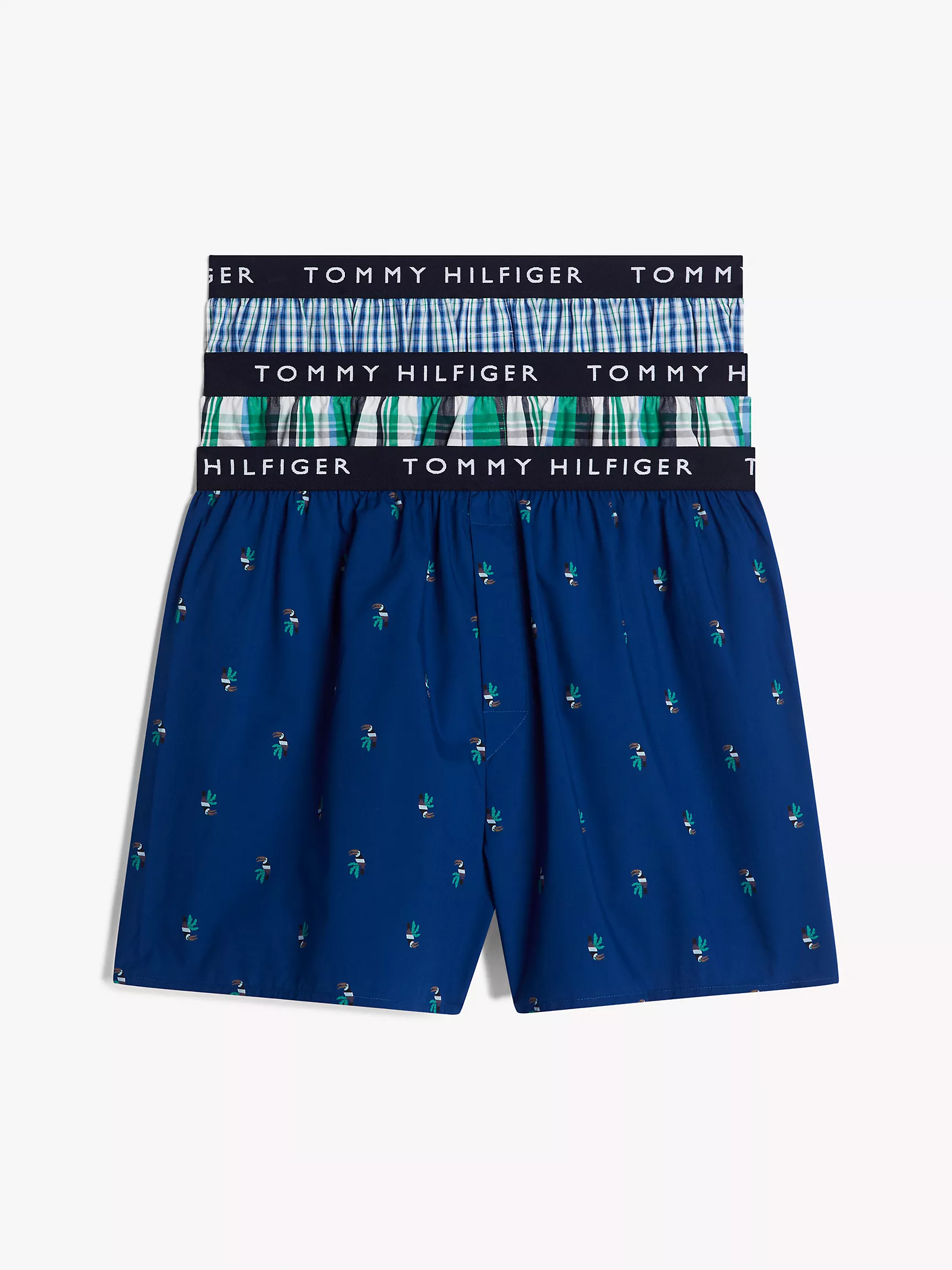 Мужское нижнее белье Tommy Hilfiger, Тканые боксёры Tommy с логотипом (набор 3 шт.)