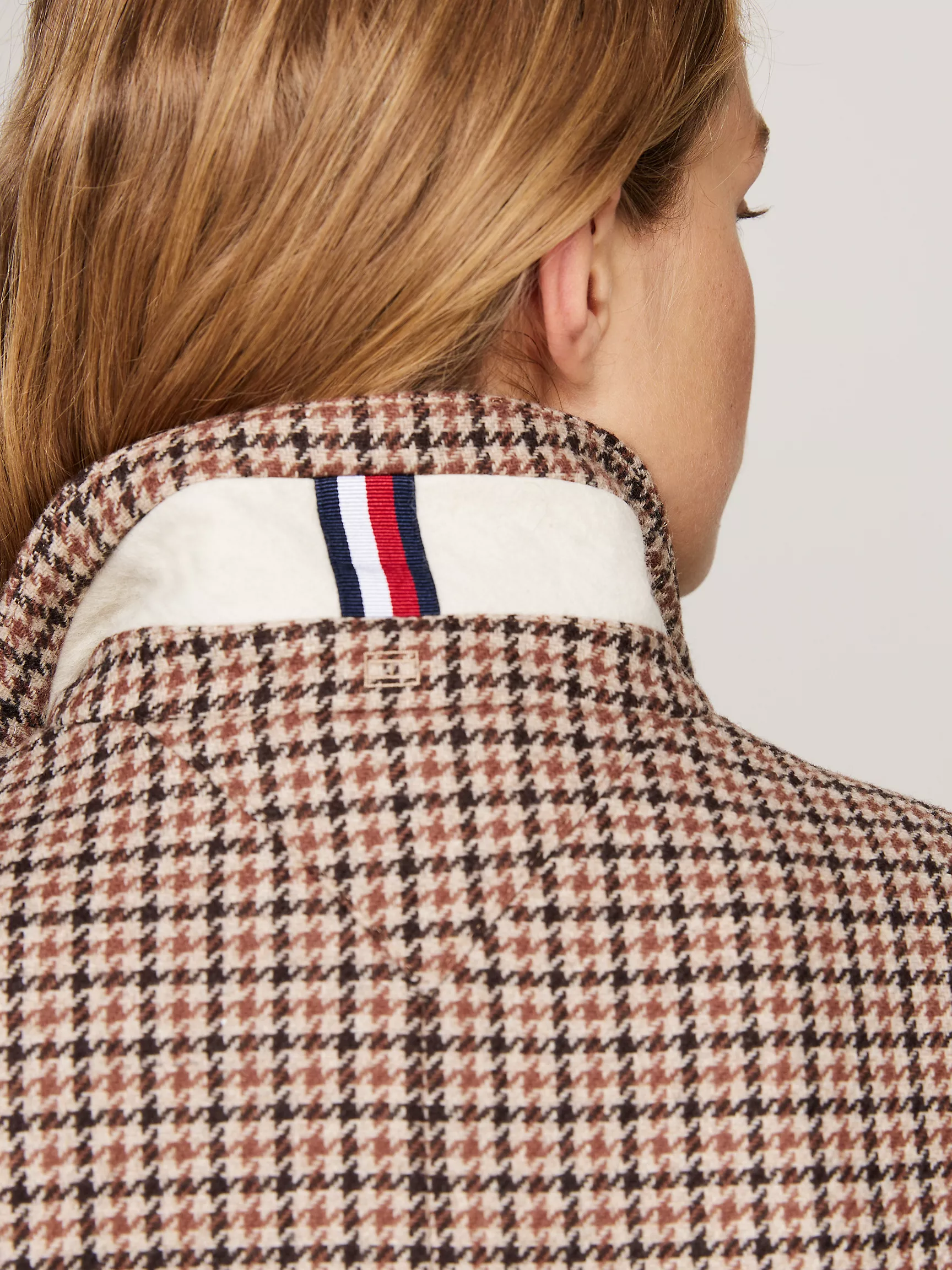 Женское пальто Tommy Hilfiger, Пальто из шерстяной смеси в гусиную лапку