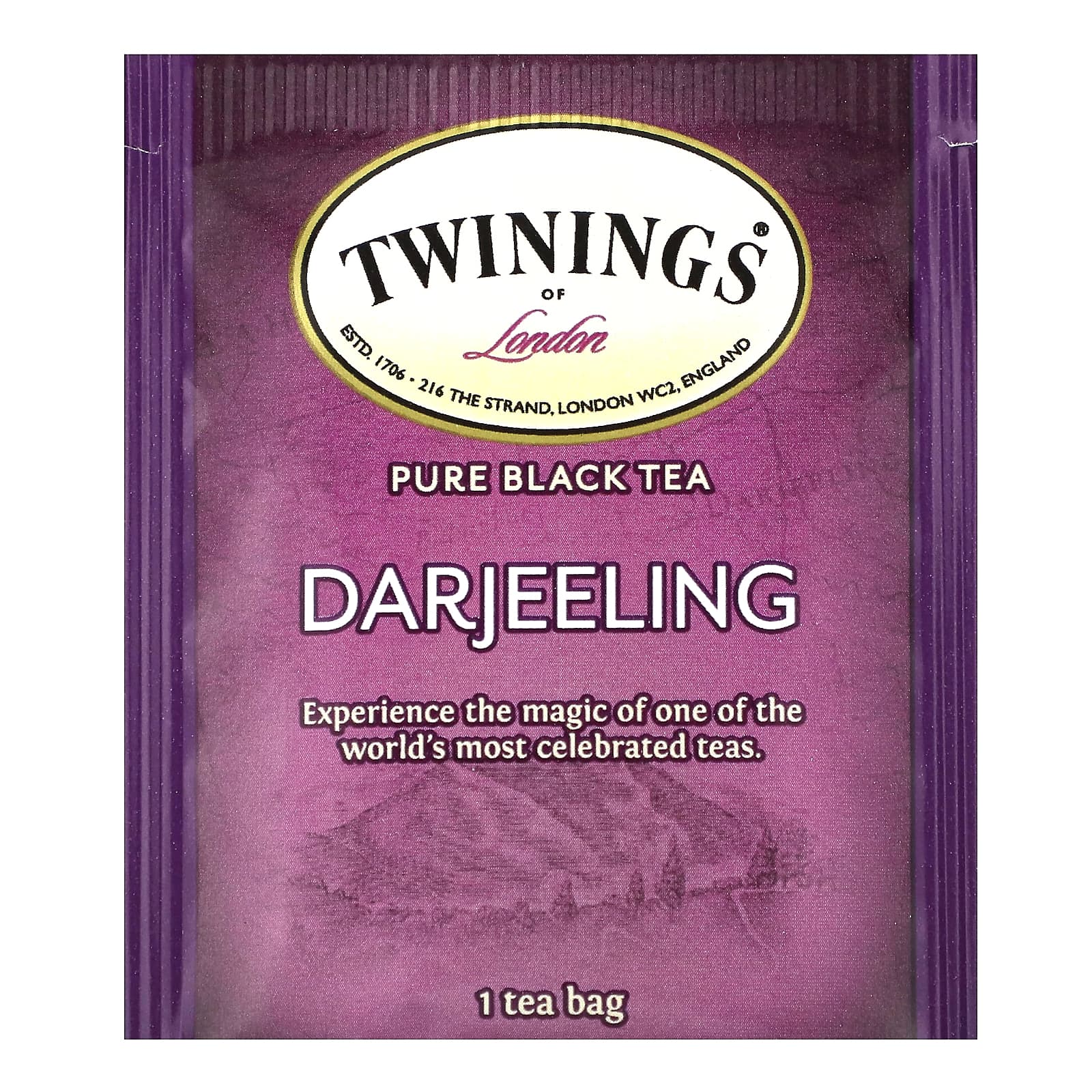 Twinings, 100% чистый черный чай, Дарджилинг, 20 чайных пакетиков, 40 г (1,41 унции)