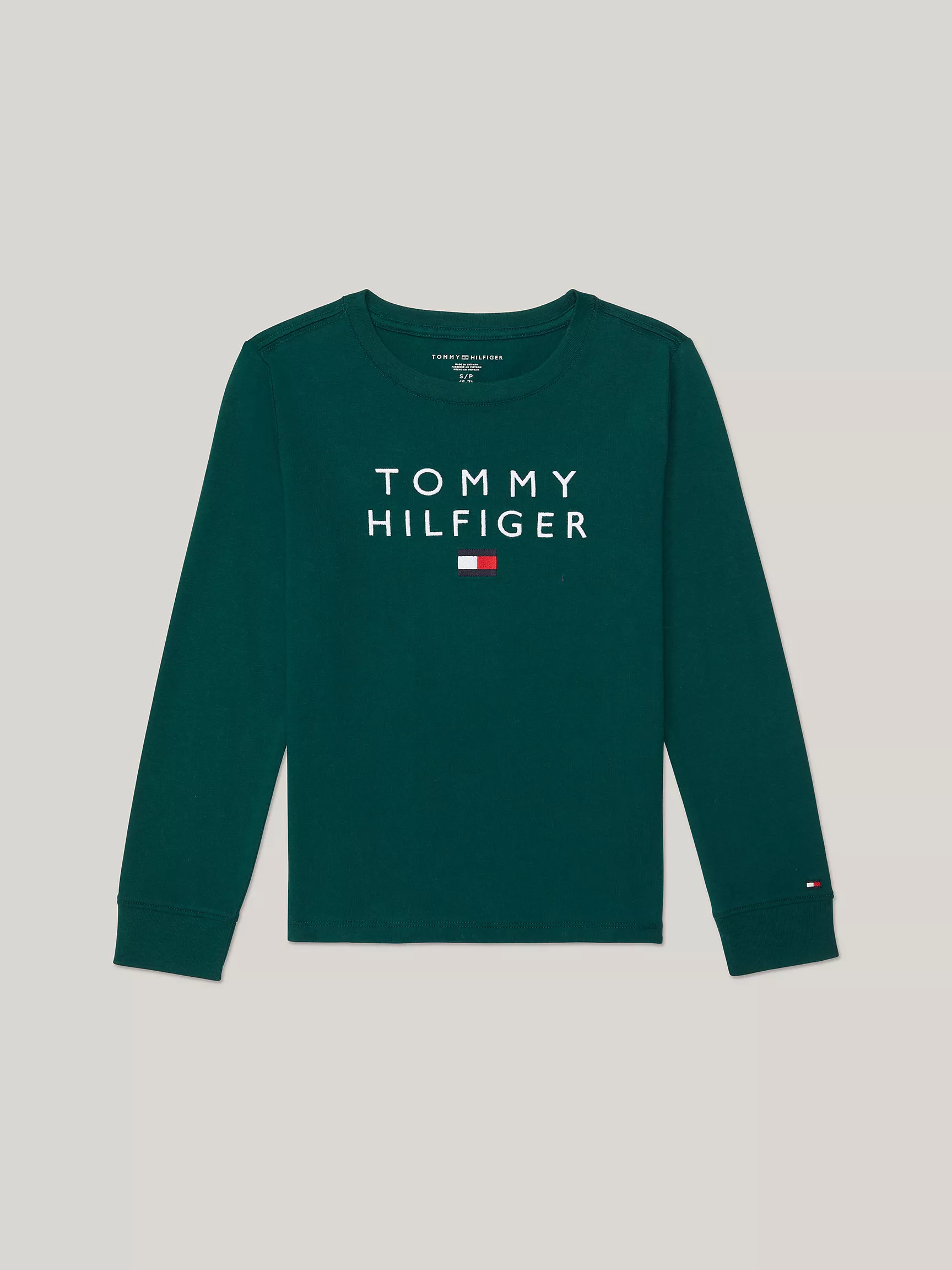 Футболка Tommy Hilfiger для мальчиков, Детская футболка с вышитым логотипом Hilfiger