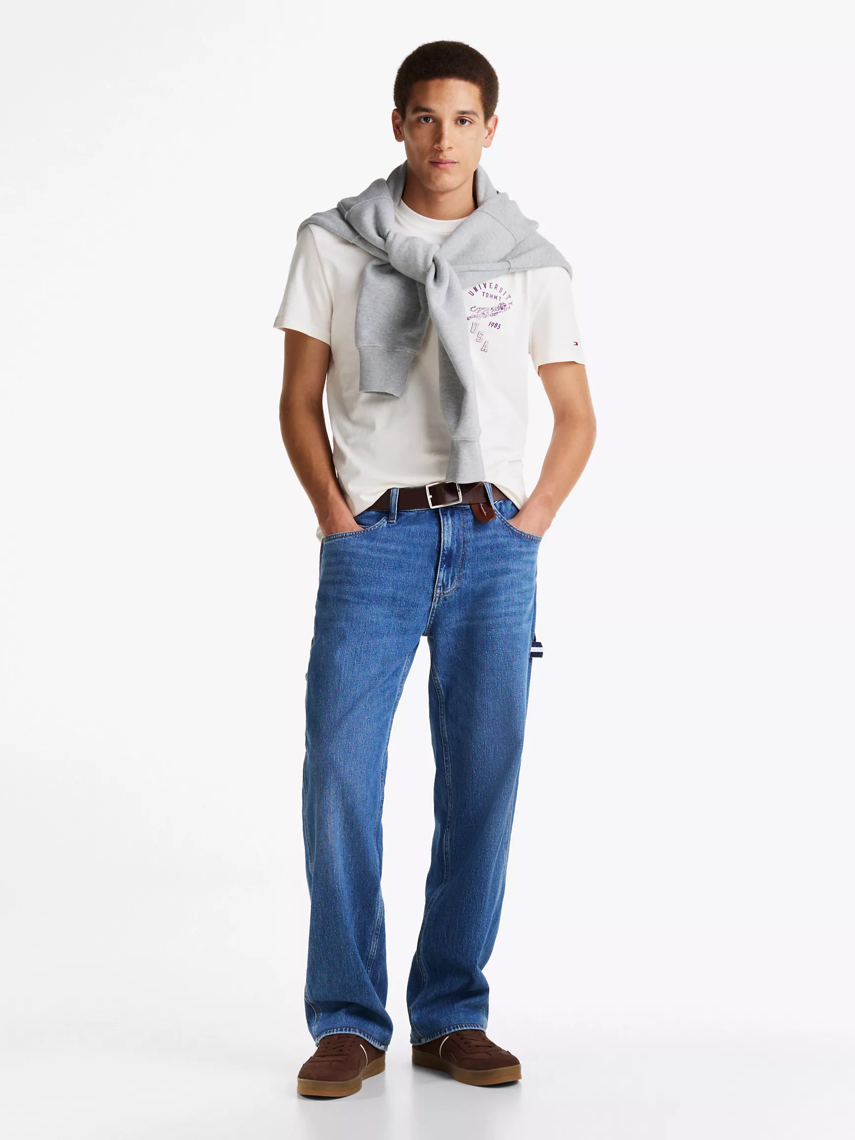 Мужская футболка Tommy Hilfiger, Футболка стандартного кроя с логотипом тигра