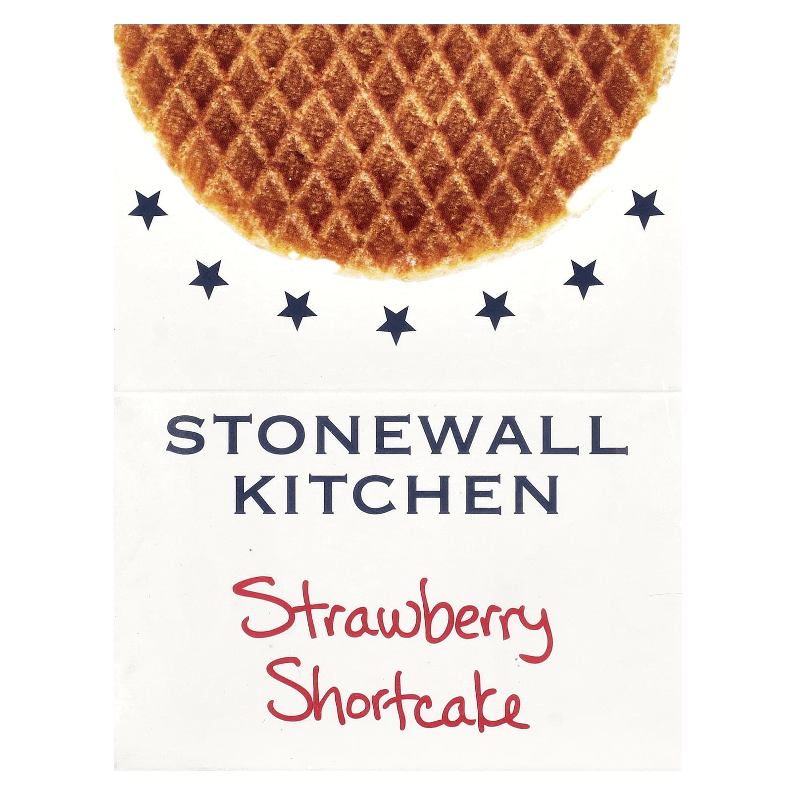 Stonewall Kitchen, вафельное печенье, клубничное печенье, 8 шт. голландского вафельного печенья по 32 г (1,1 унции)