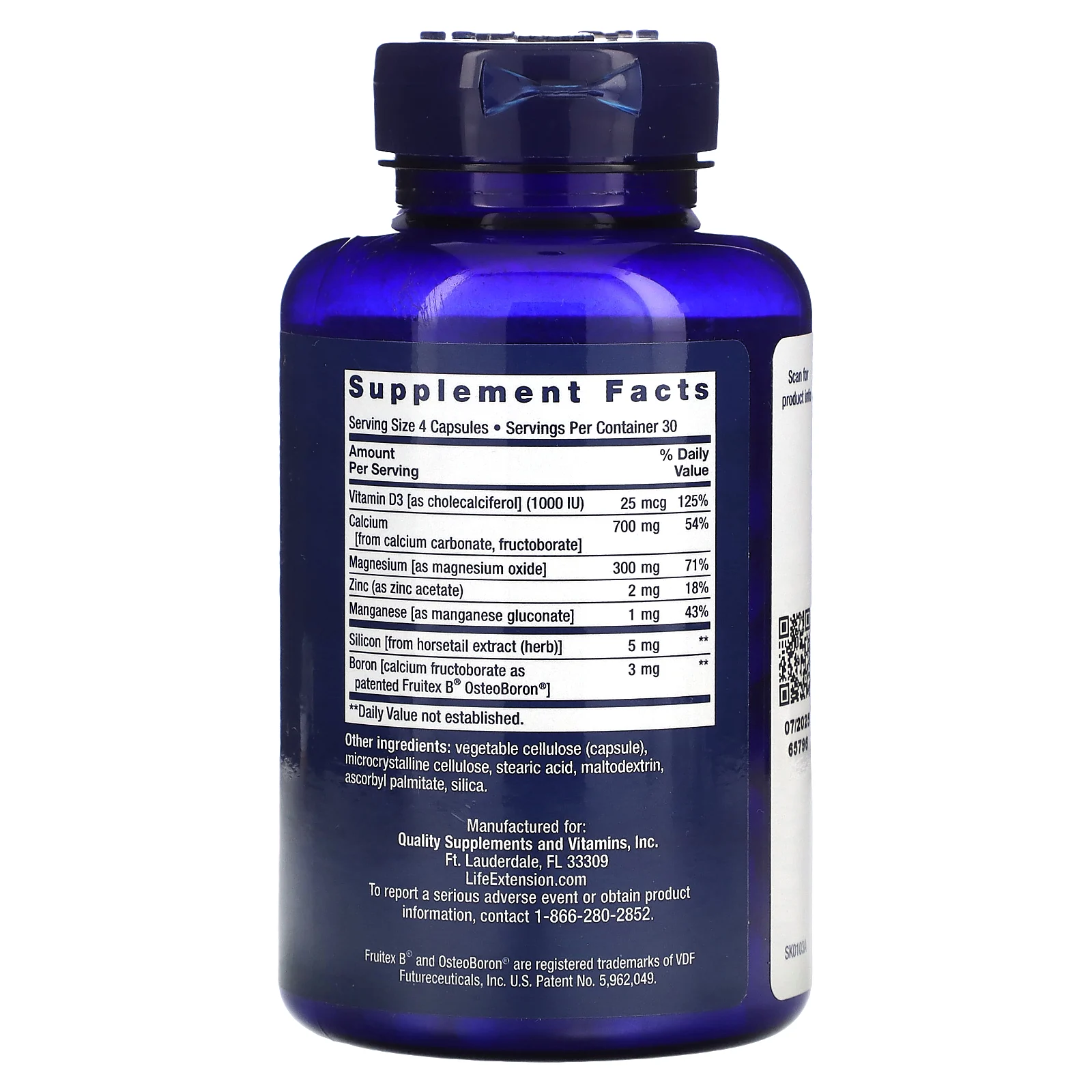 Life Extension, Bone Restore, витамин V2, 120 капсул