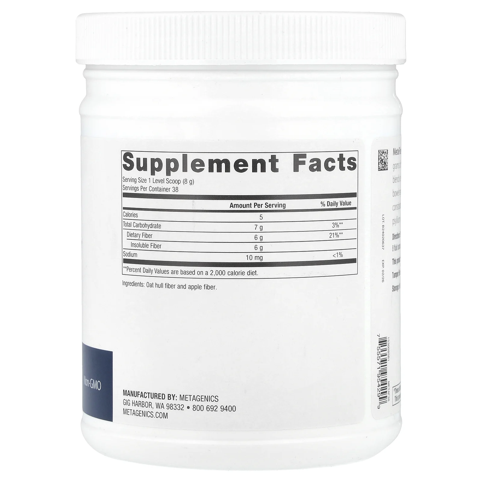 Metagenics, MetaFiber®, 304 г (10,72 унции)