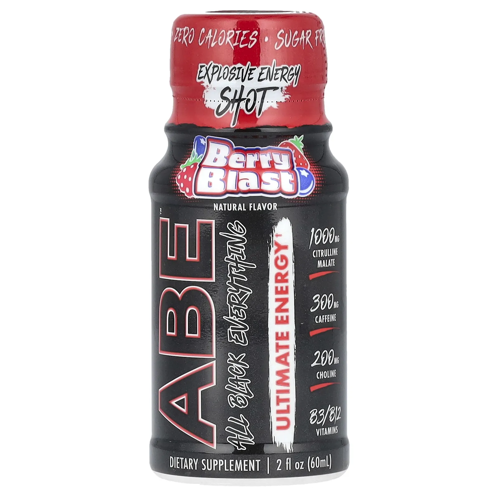 ABE, Ultimate Energy, Berry Blast, 12 пакетиков по 60 мл (2 жидк. Унции)