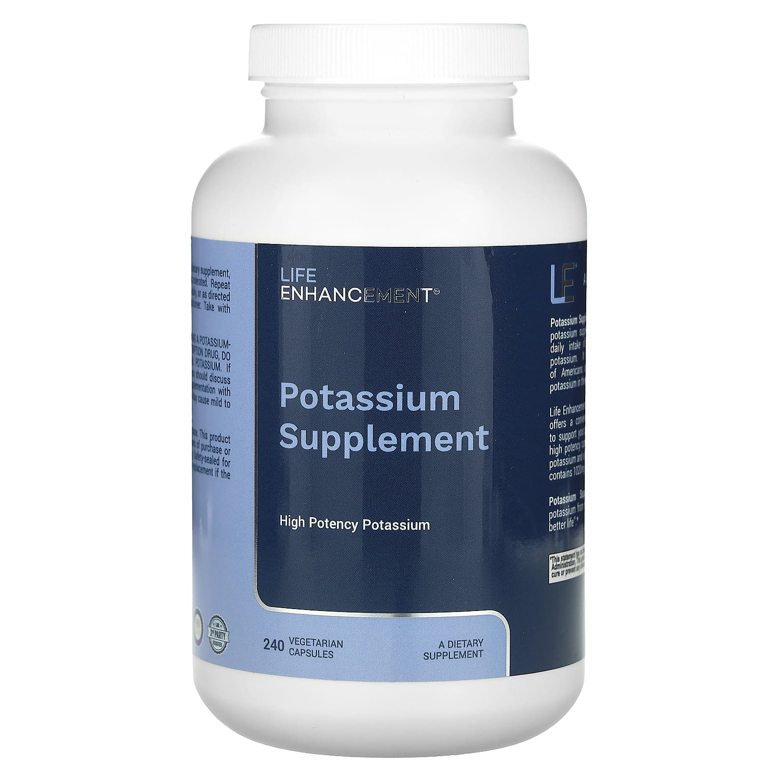Life Enhancement, Potassium Basics, 240 капсул