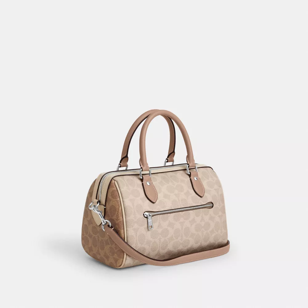 Сумка COACH Rowan Satchel Bag In Blocked Signature Canvas