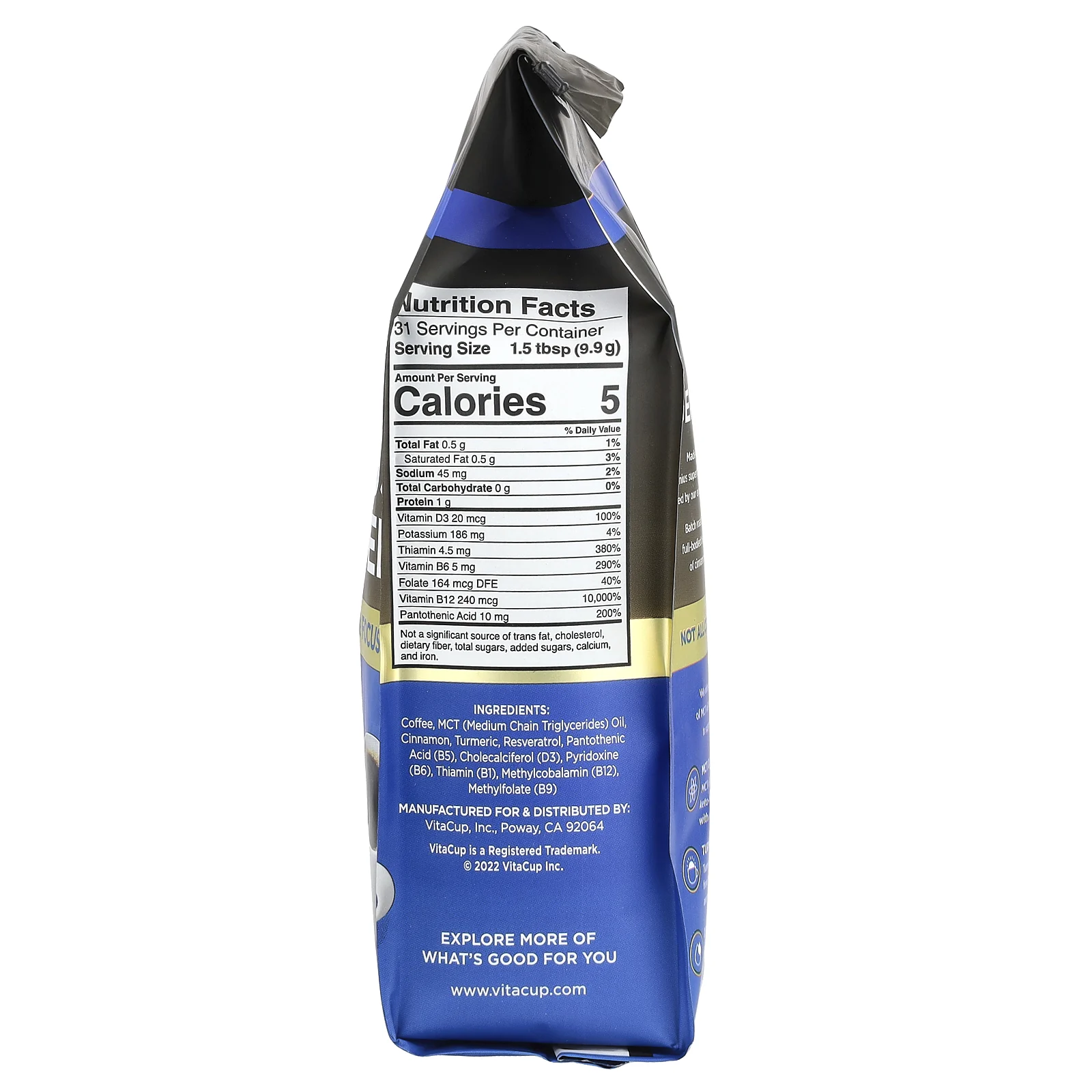 VitaCup, Genius, молотый кофе, средне-темная обжарка, 312 г (11 унций)