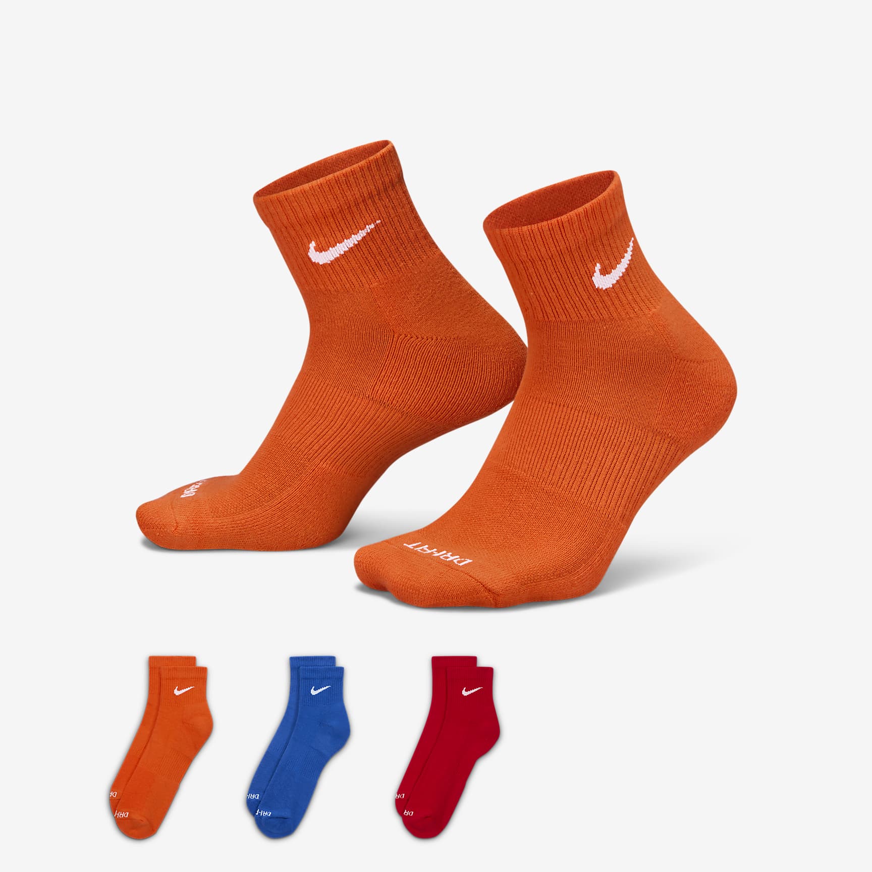 Nike Everyday Plus Cushioned Training Ankle Socks (3 Pairs)