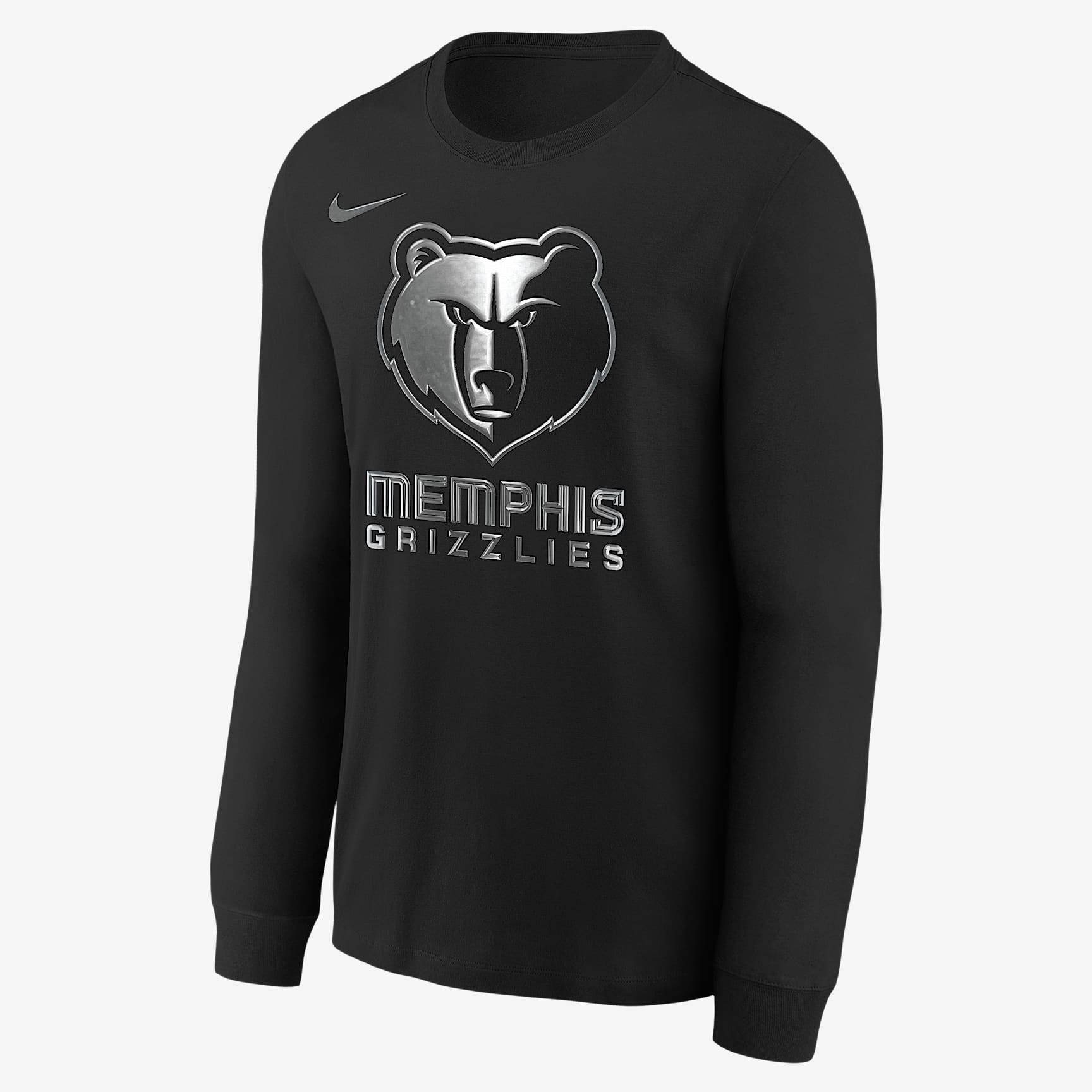 Memphis Grizzlies Courtside Big Kids' Nike NBA Boxy Long-Sleeve T-Shirt