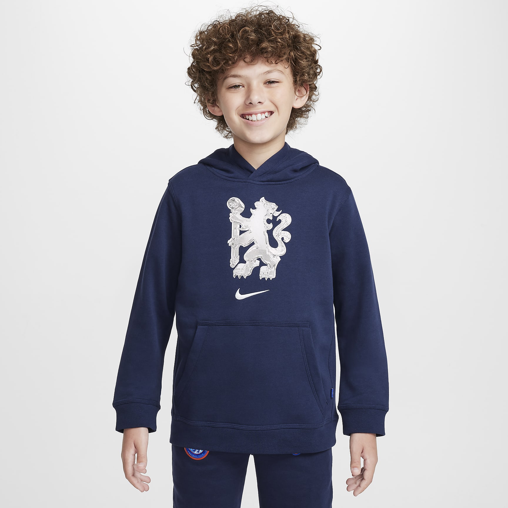 Chelsea FC Club Big Kids' (Boys') Nike Soccer Pullover Hoodie