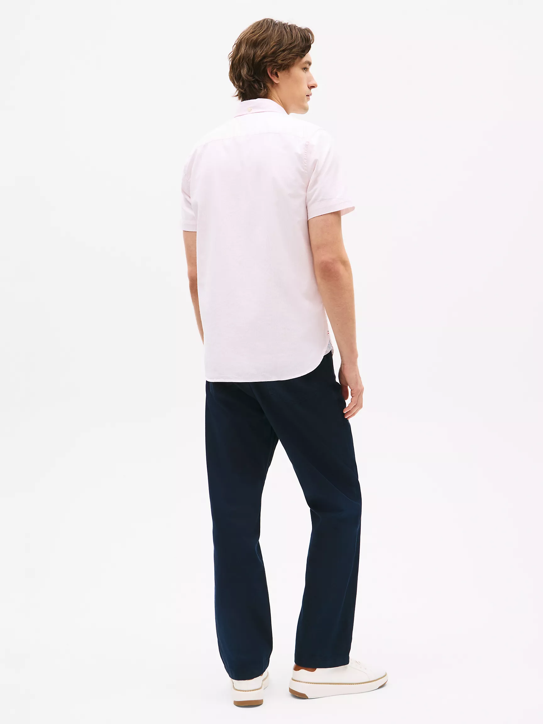 Мужская рубашка Tommy Hilfiger, Рубашка из оксфорда в полоску с короткими рукавами